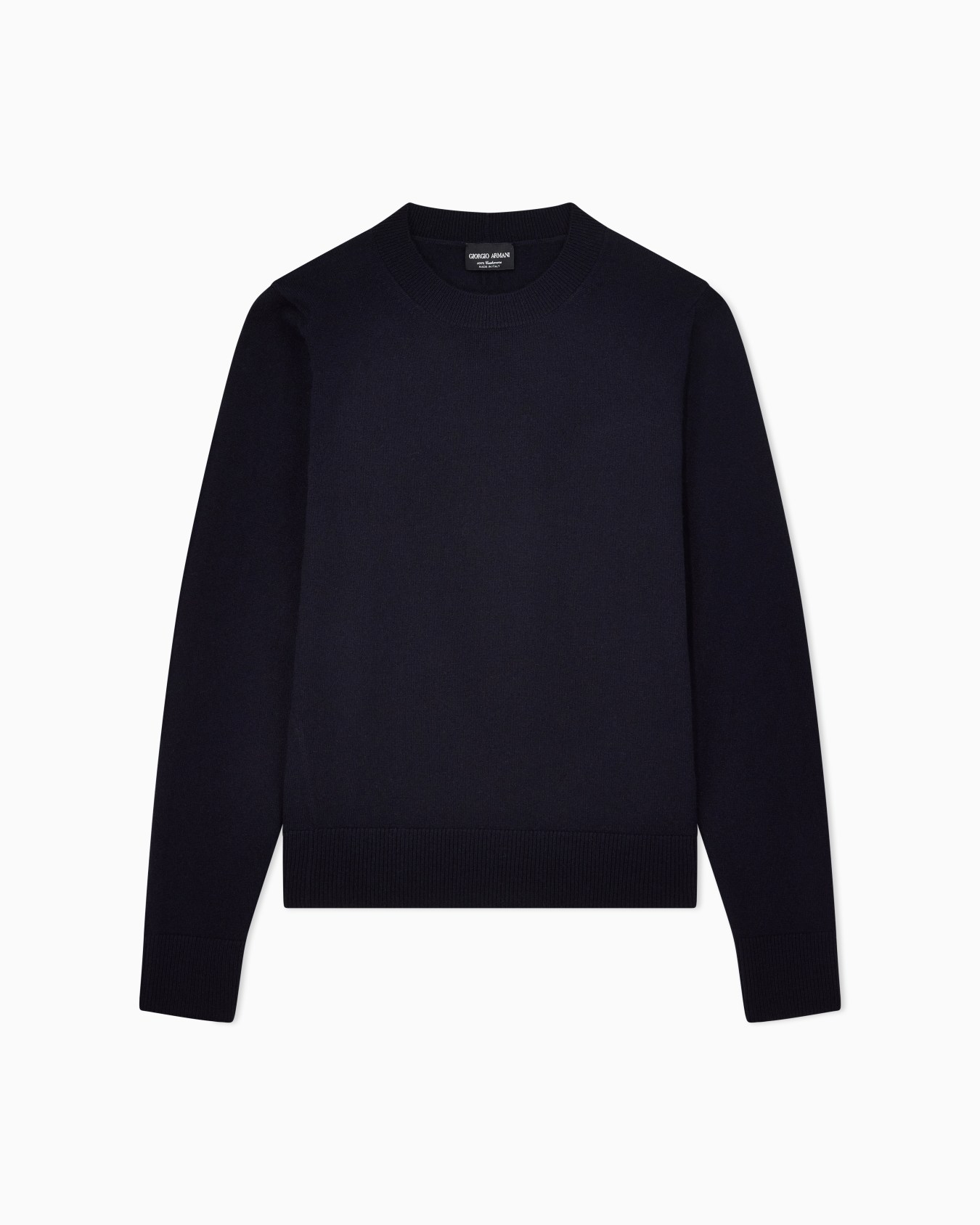 Cashmere sweater with ribbed profiles Slide 0