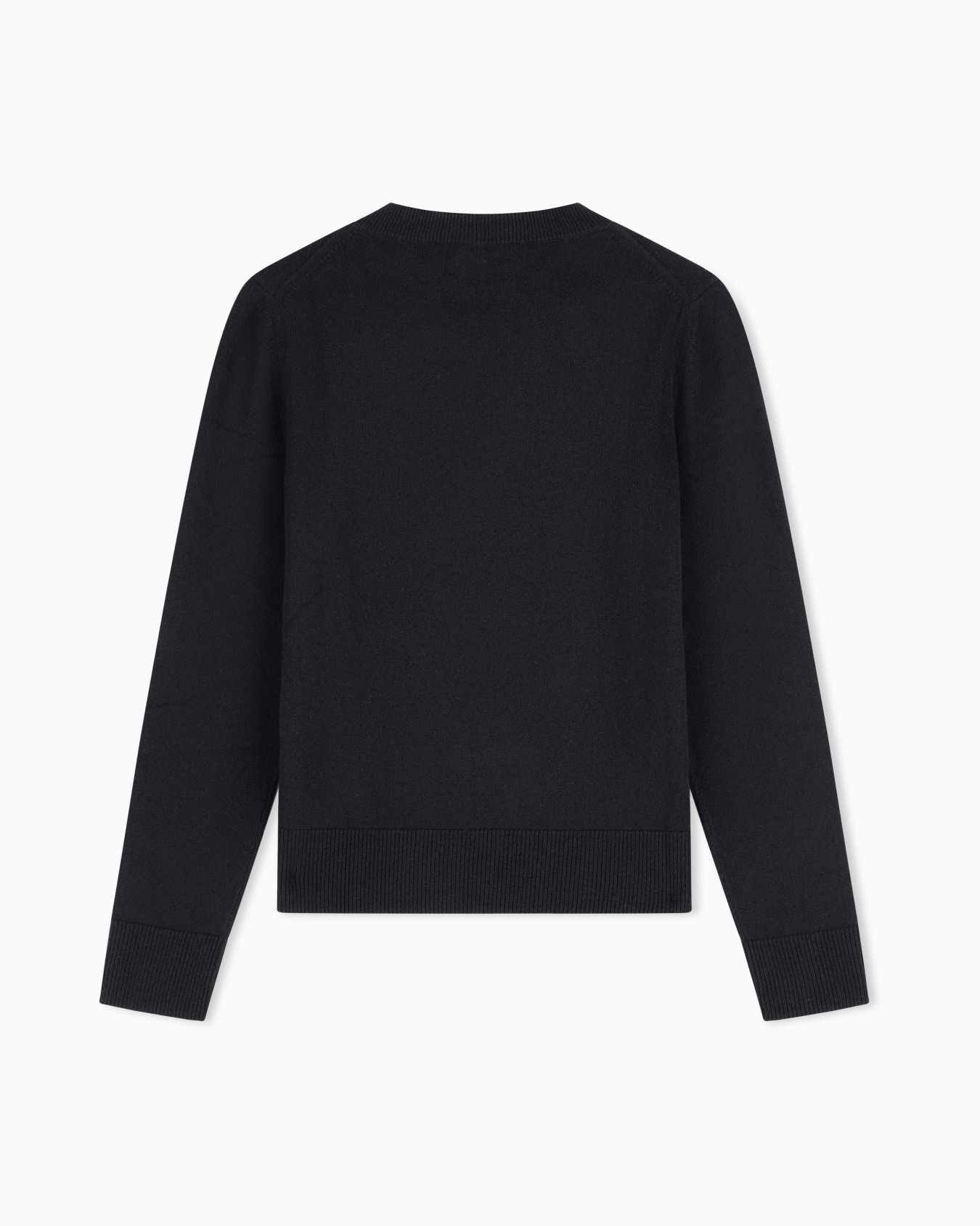 Cashmere sweater with ribbed profiles Slide 2