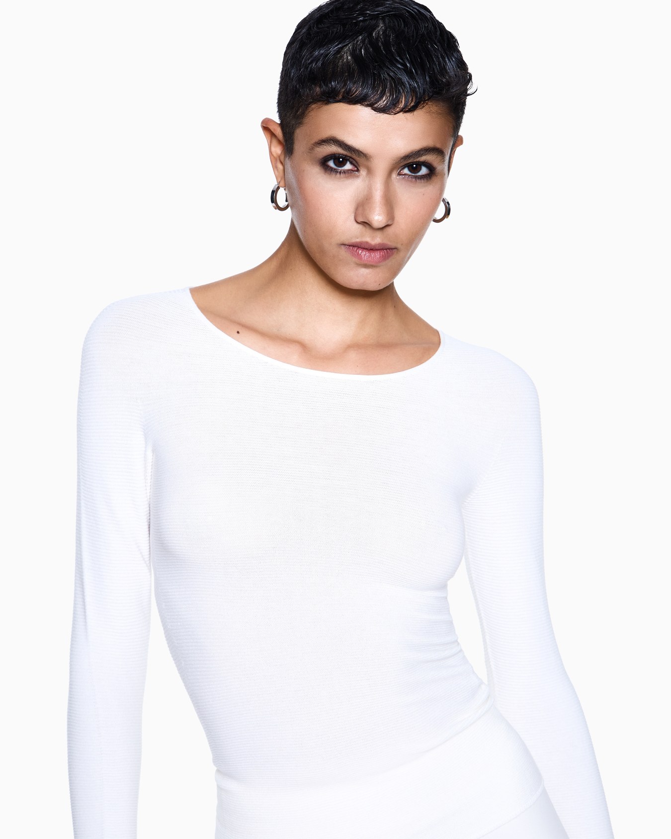Links-stitch viscose long-sleeved jumper Slide 4