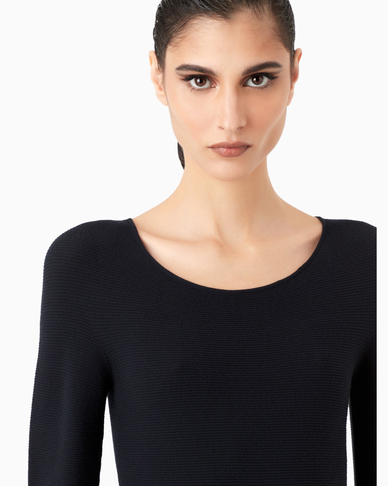 Jersey de manga larga de punto eslabón de viscosa Diapositiva 4