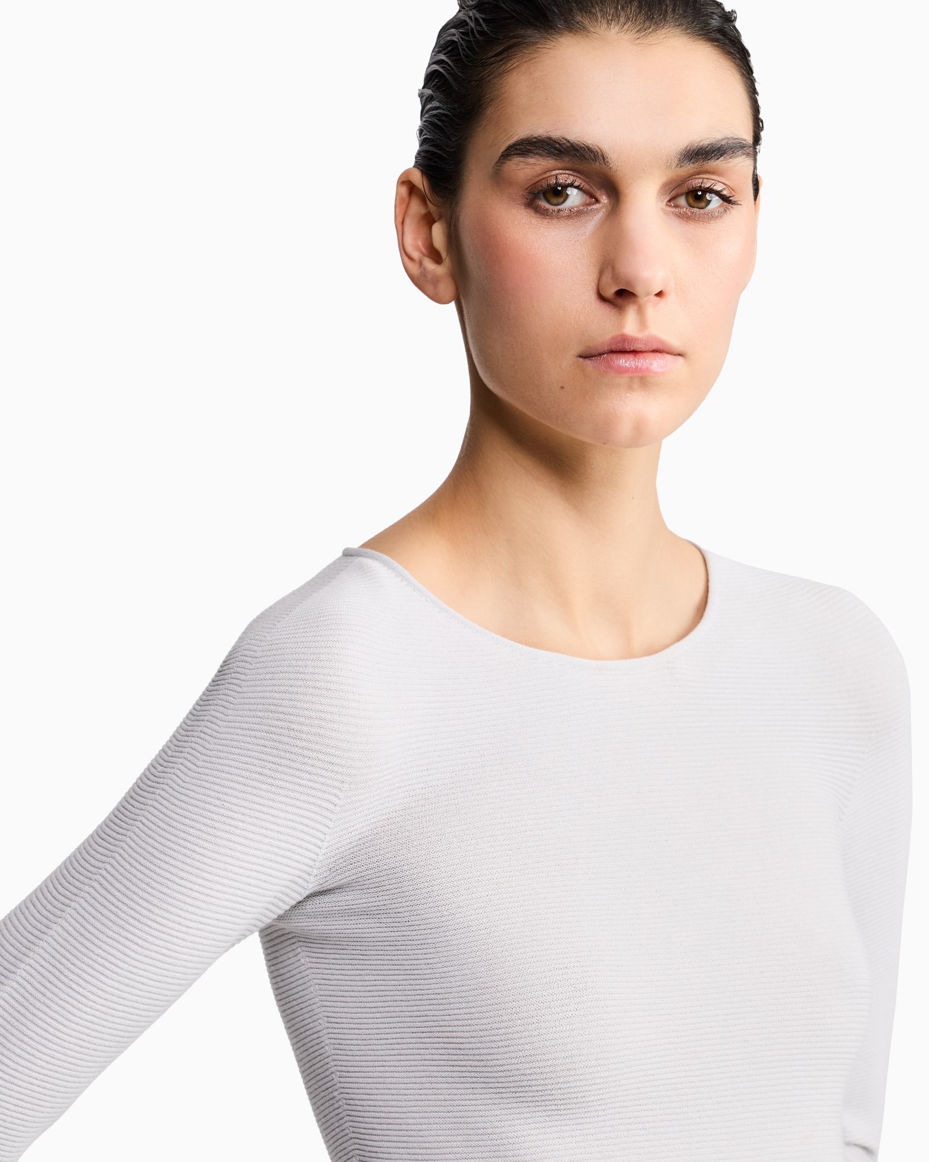 Jersey de manga larga de punto eslabón de viscosa Diapositiva 6