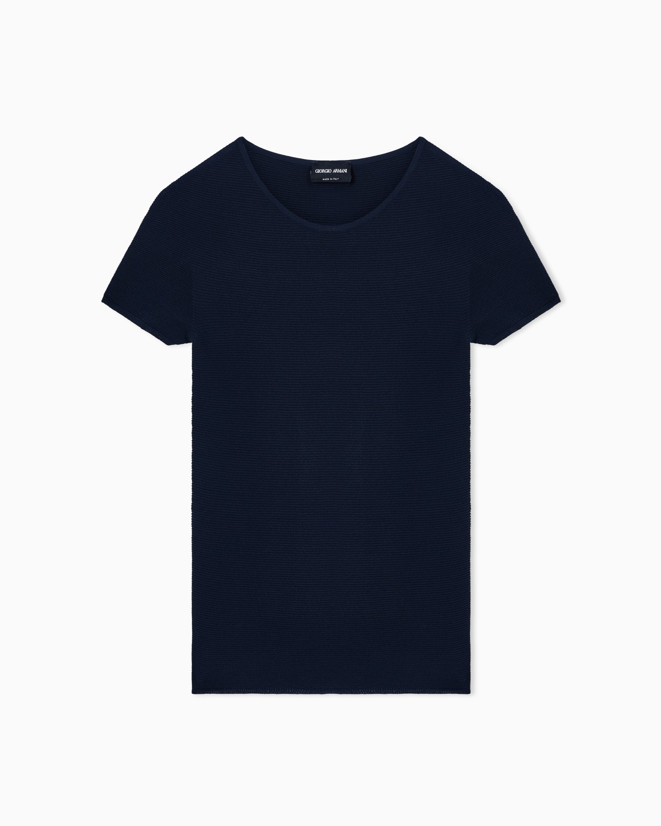 Jersey de manga corta de punto eslabón de viscosa Diapositiva 0