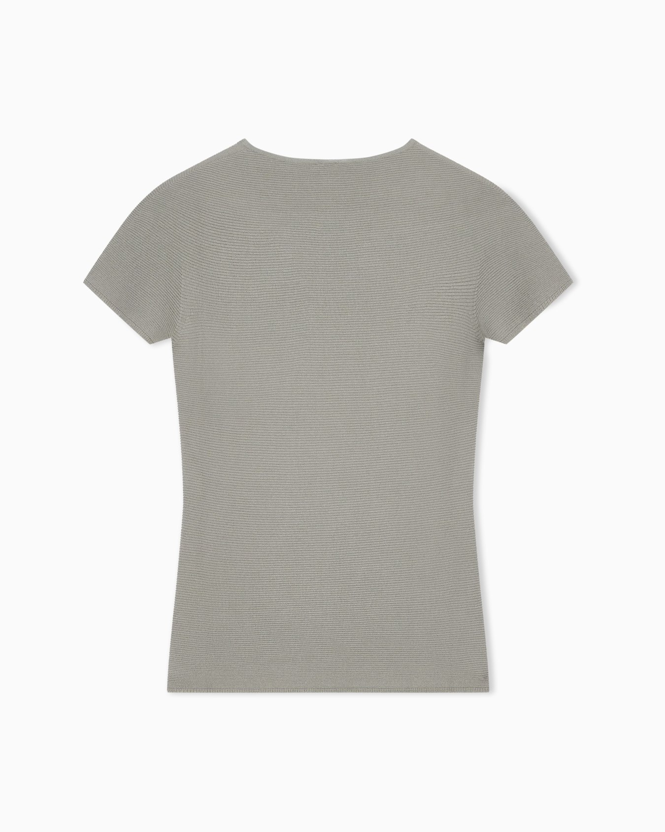 Crew neck jumper in seamless viscose blend  Slide 1