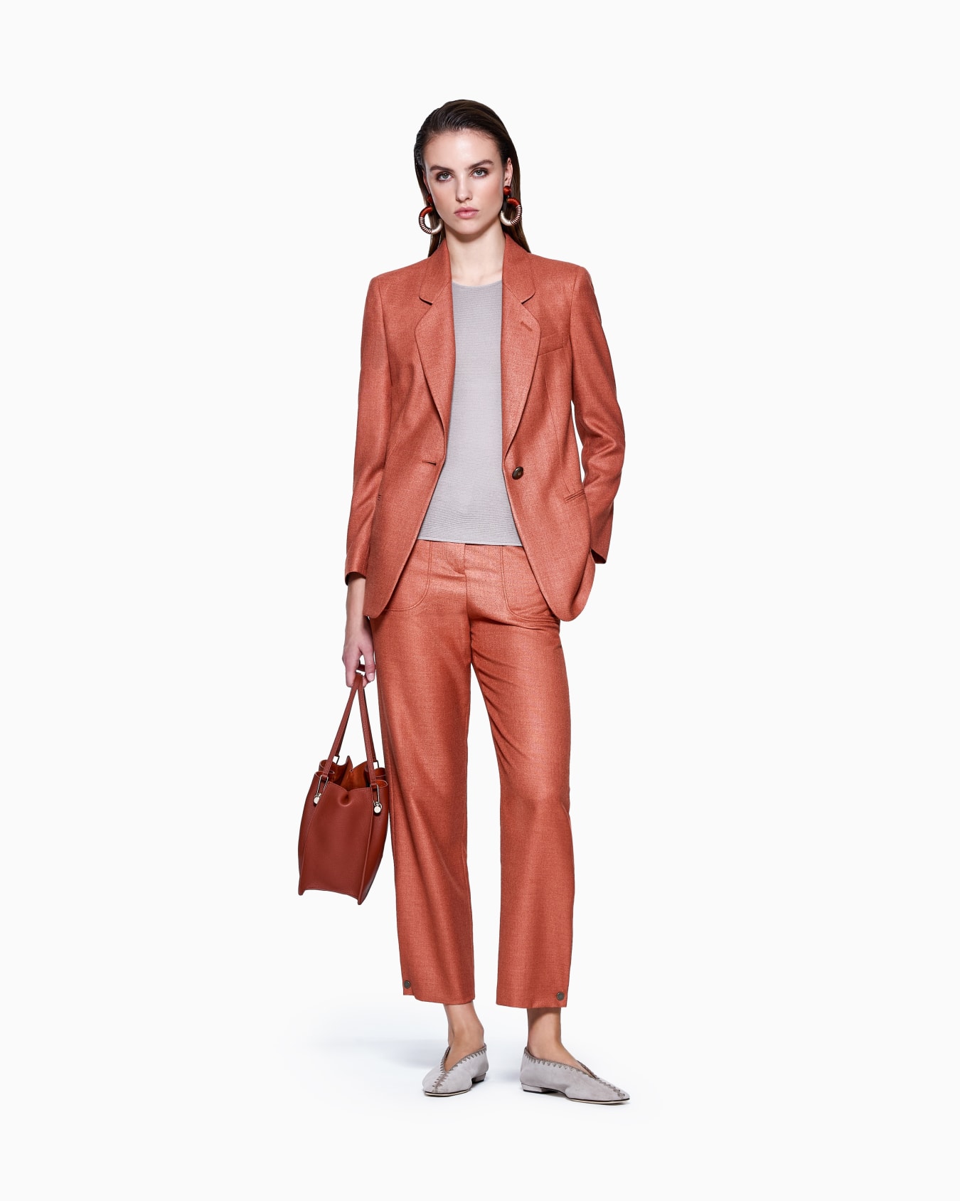 Links-stitch viscose short-sleeved jumper Slide 1