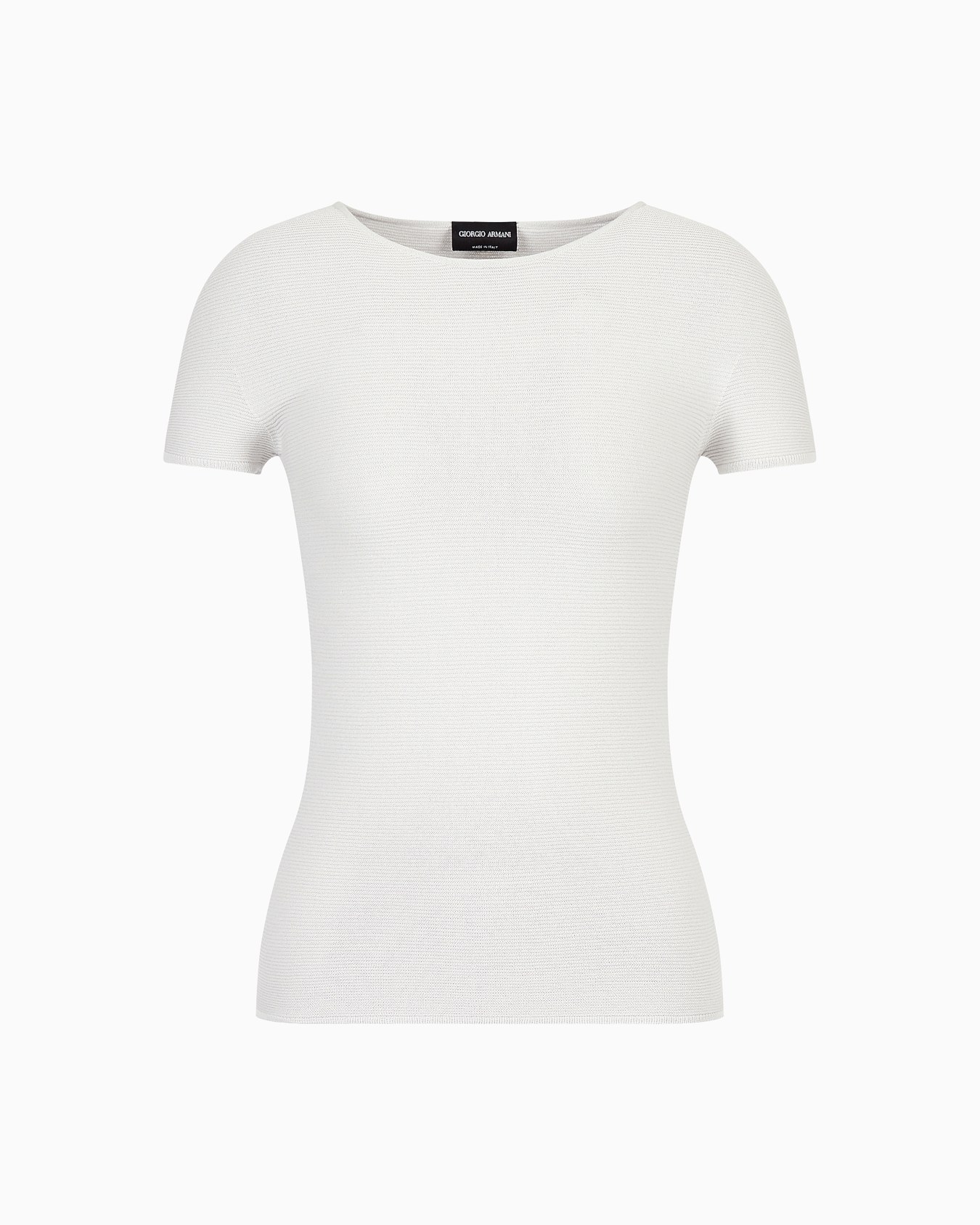 Links-stitch viscose short-sleeved jumper Slide 0