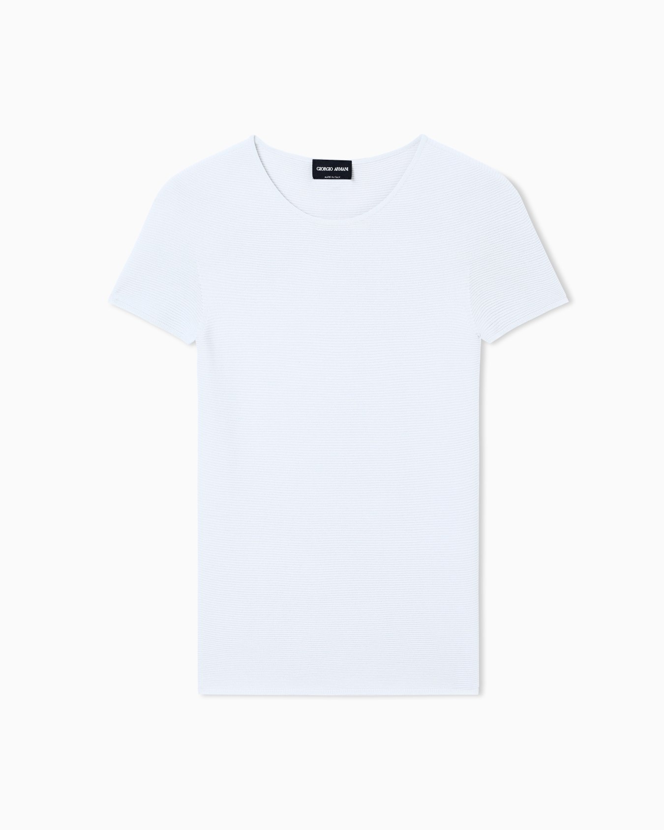 Jersey de manga corta de punto eslabón de viscosa Diapositiva 0