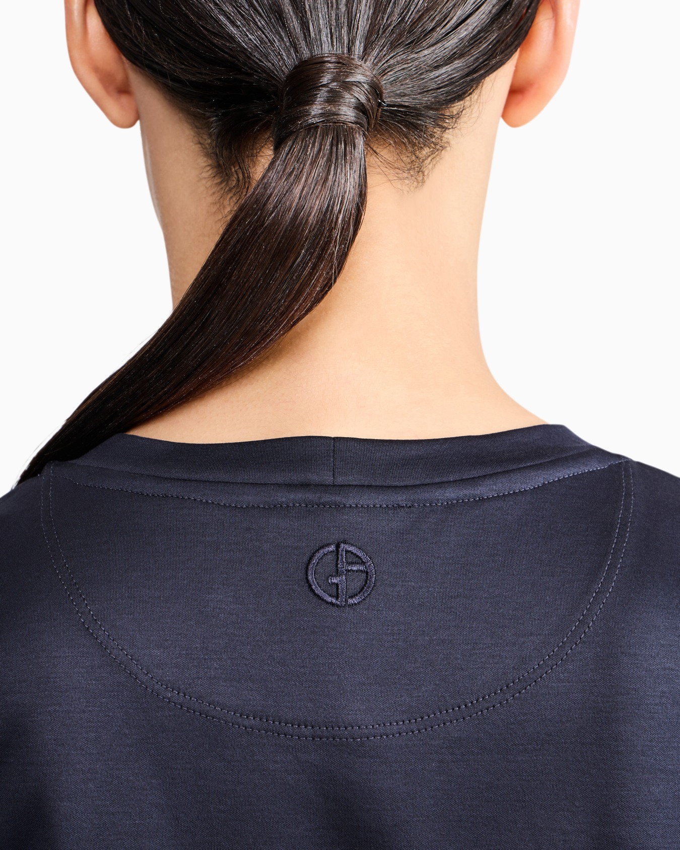 Crew neck T-shirt in pure cotton Slide 6