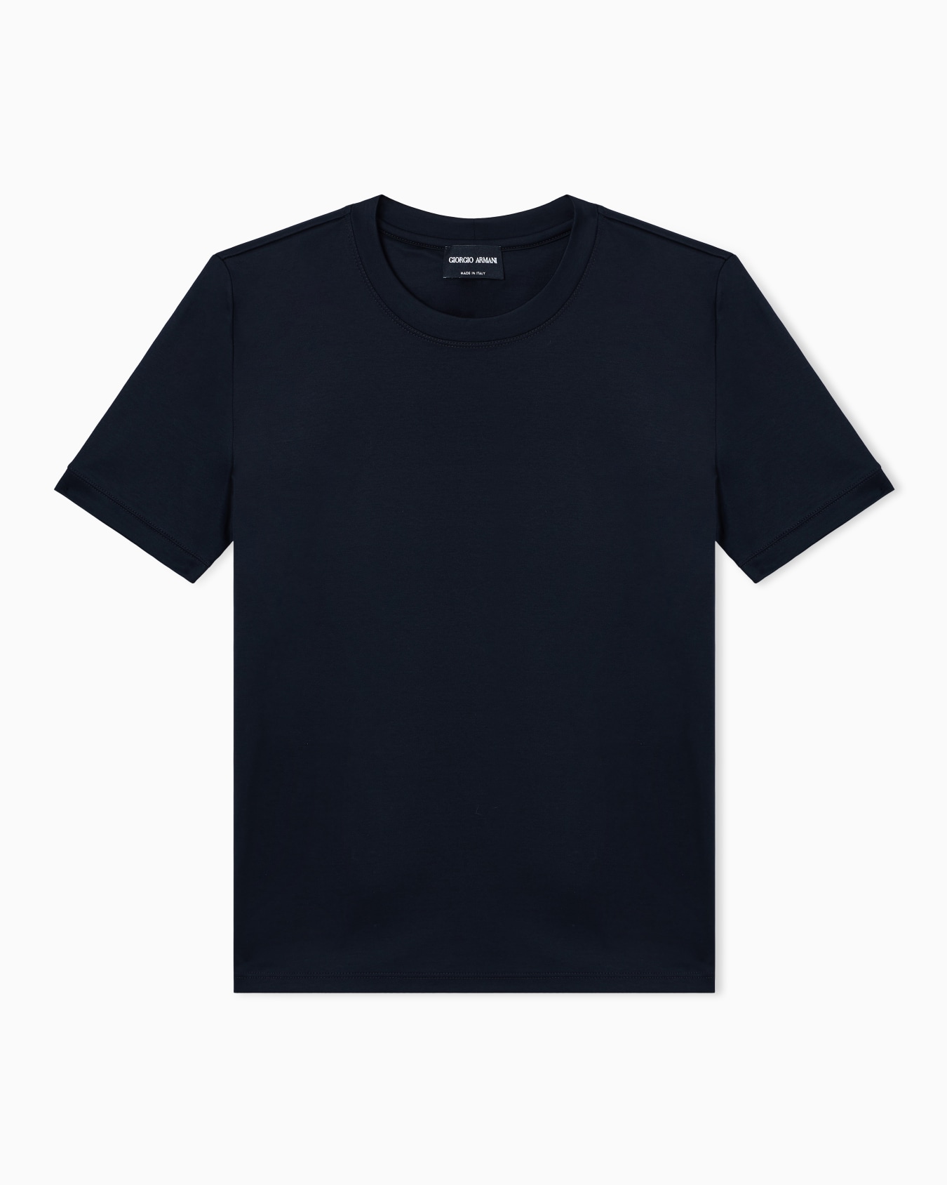 Short-sleeved crew-neck jumper in pure cashmere Slide 0