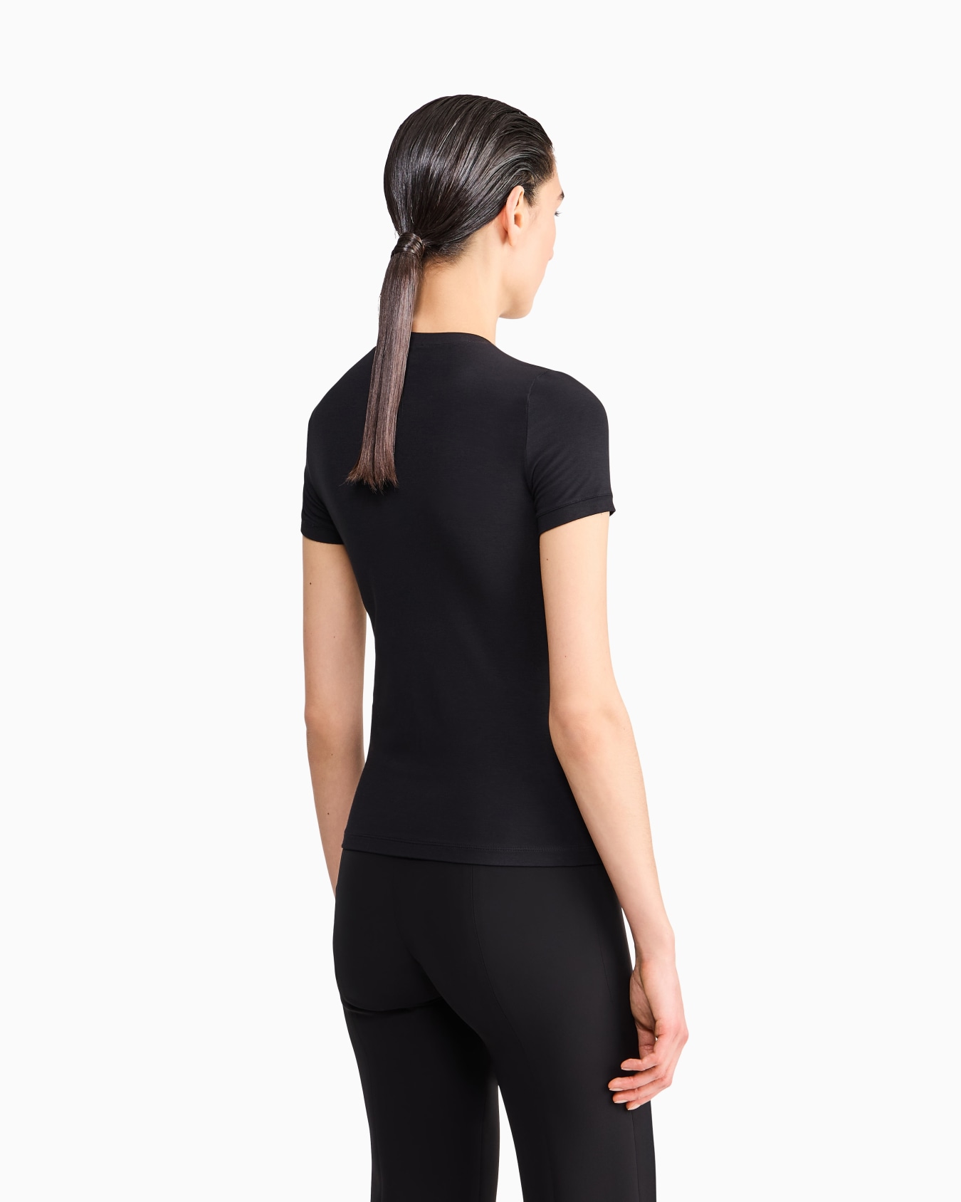 Stretch viscose jersey T-shirt Slide 5