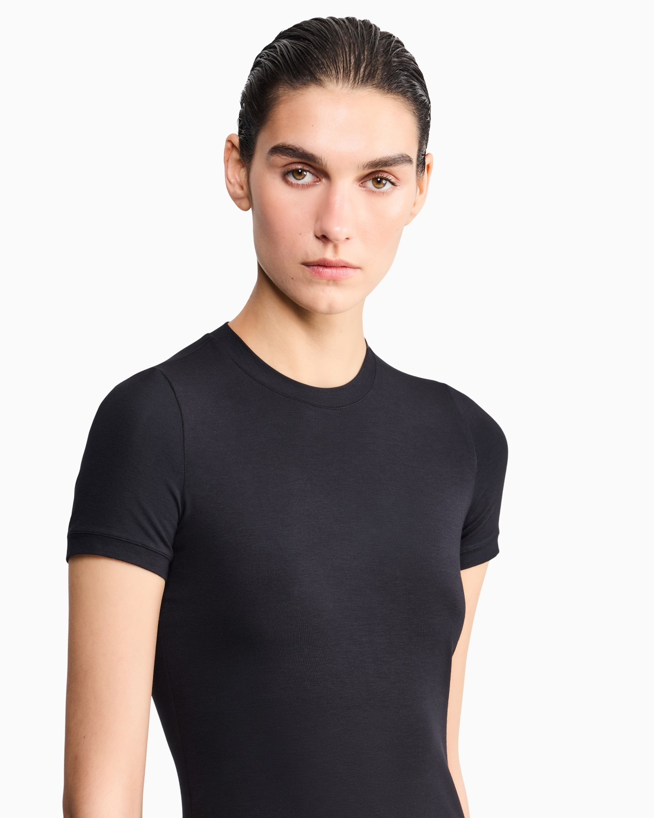 Stretch viscose jersey T-shirt Slide 6
