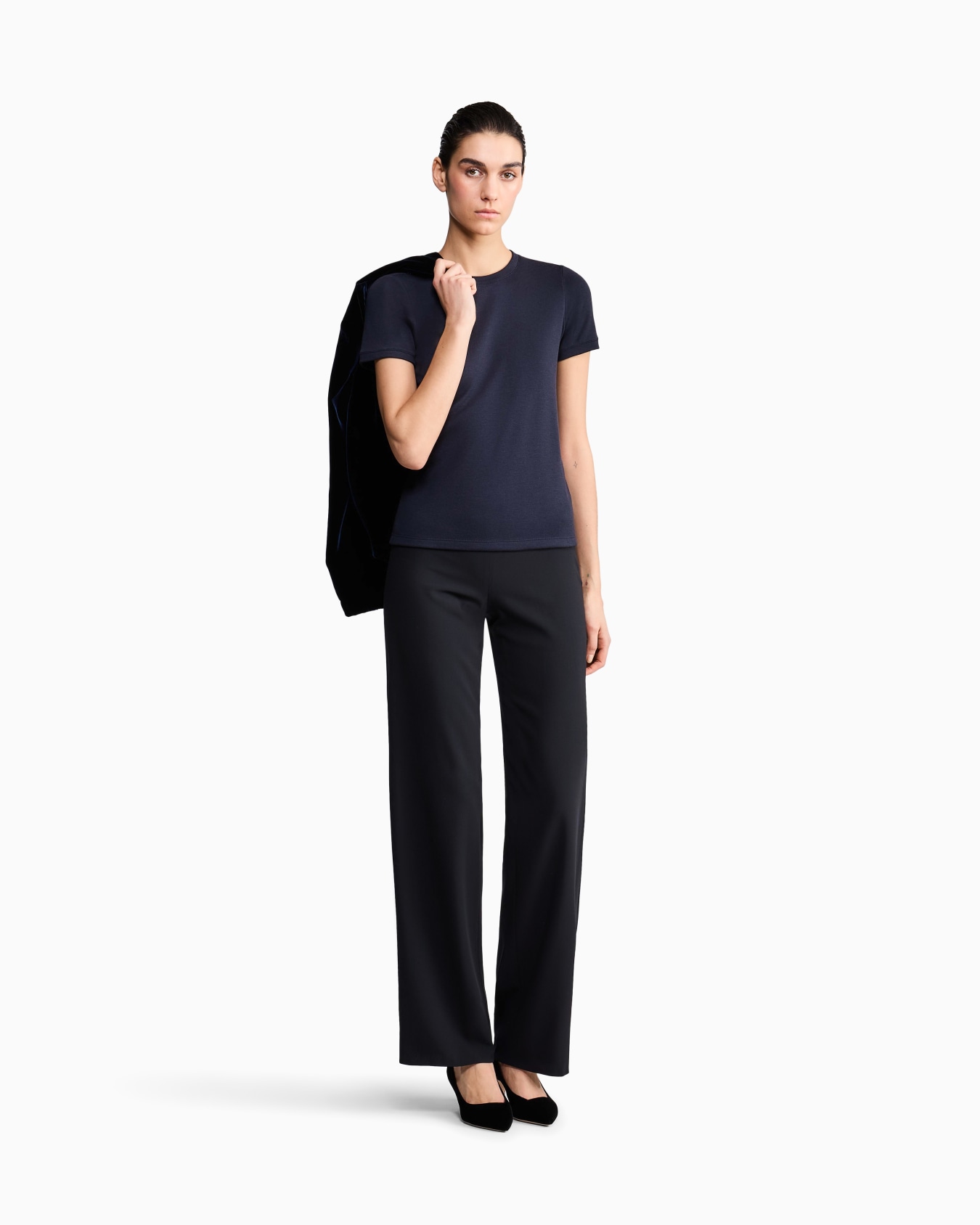 Pure cashmere T-shirt Slide 1