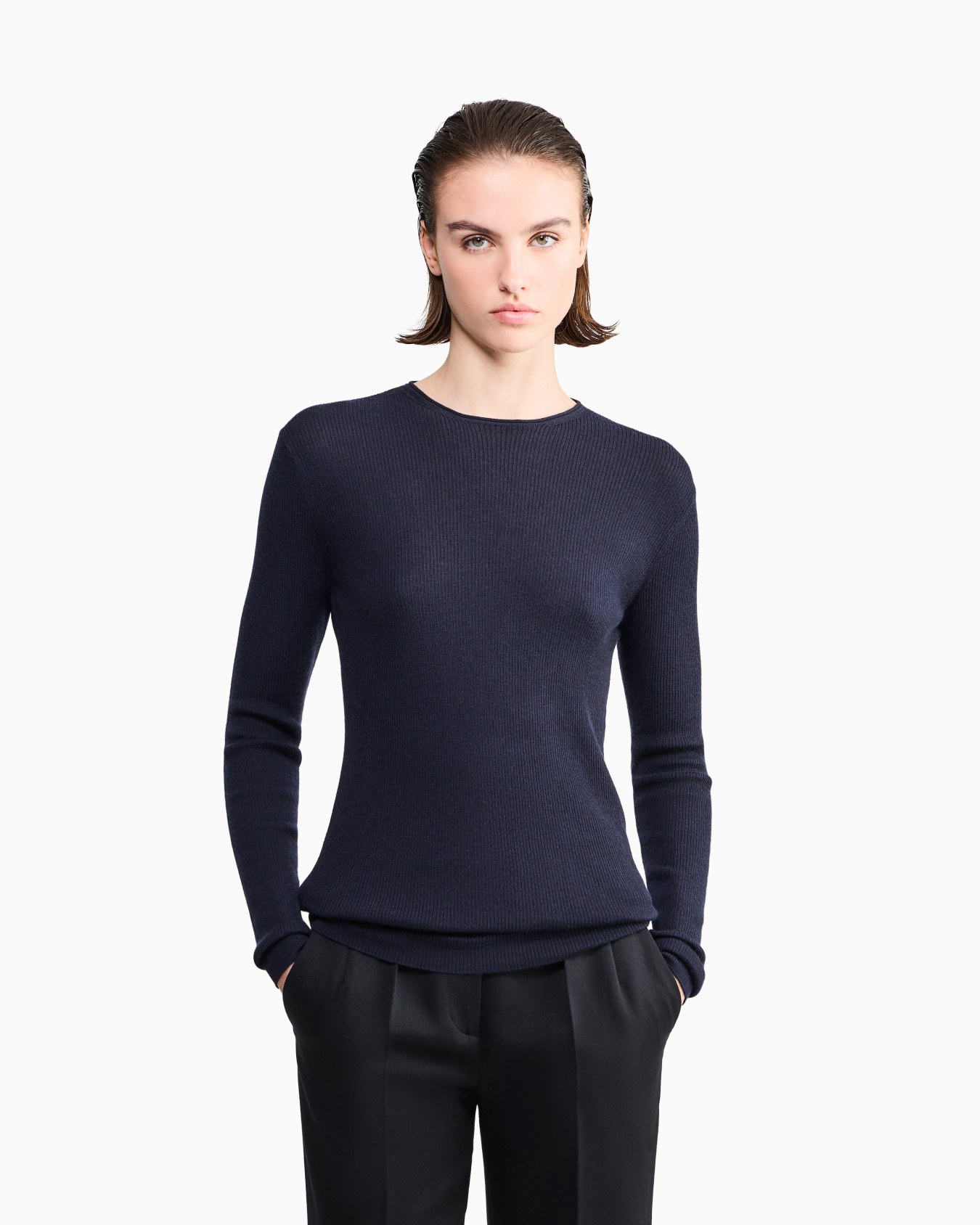 Pure cashmere crew-neck jumper Slide 3