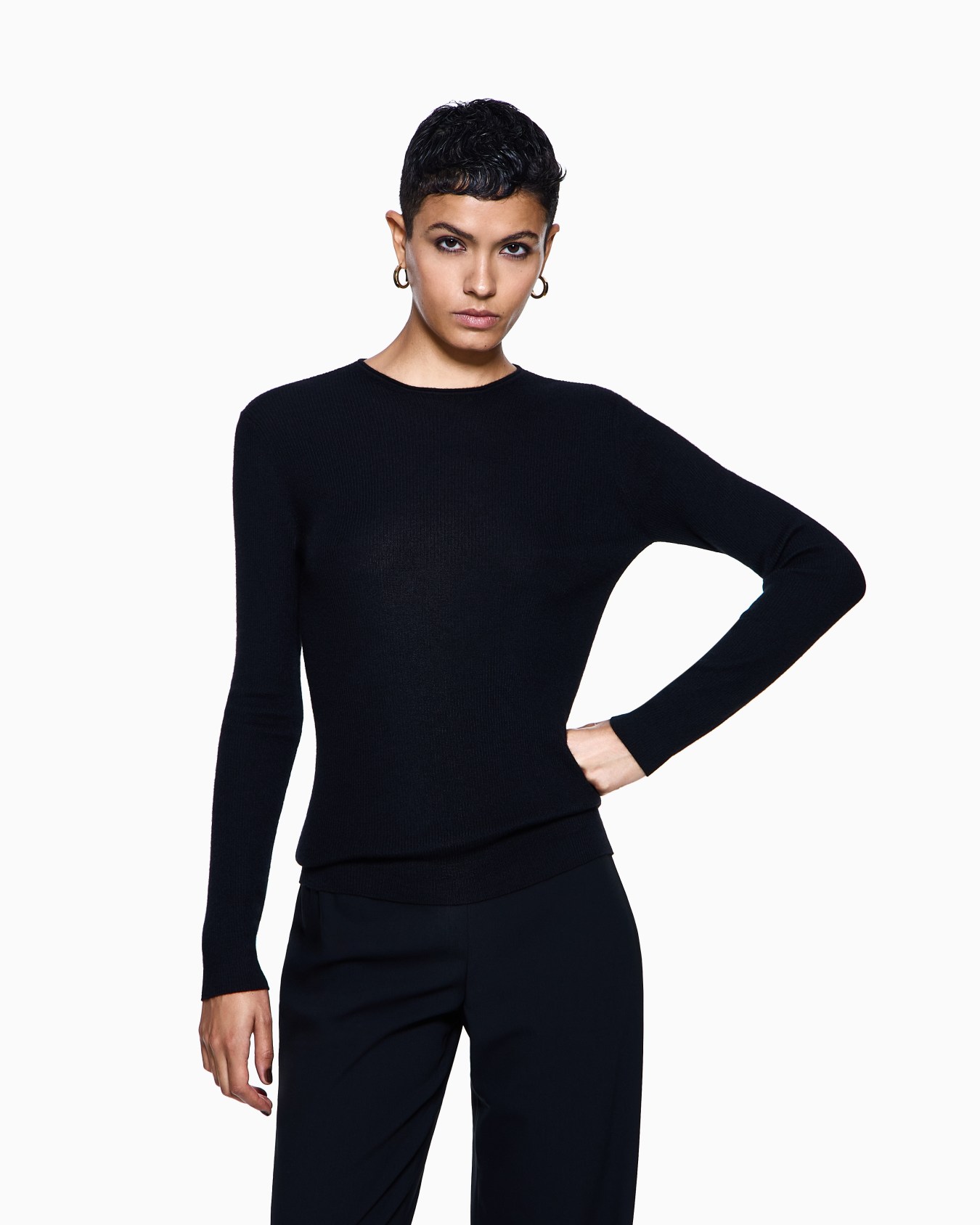 Pure cashmere crew-neck jumper Slide 3