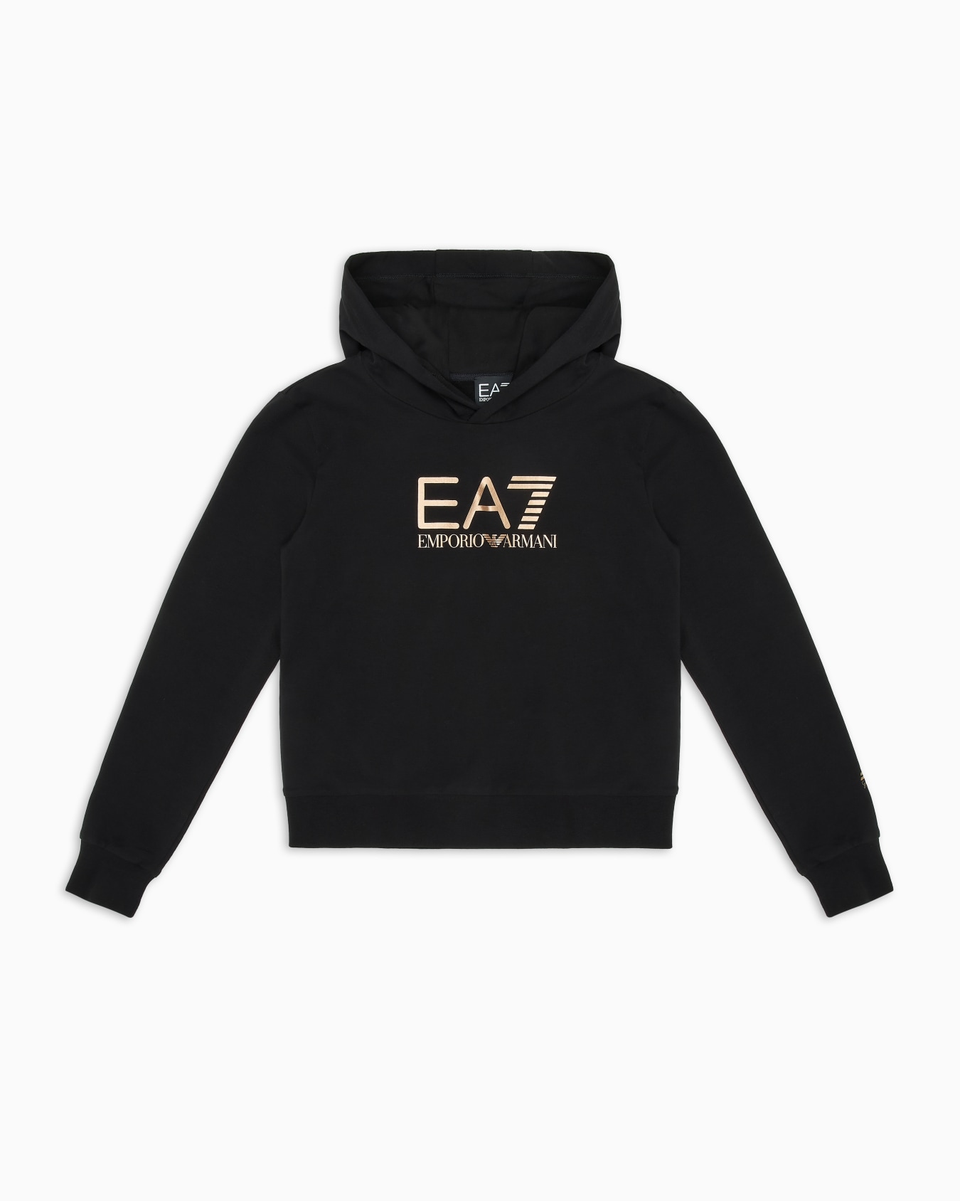 Shiny Girl stretch-cotton hooded sweatshirt Slide 0