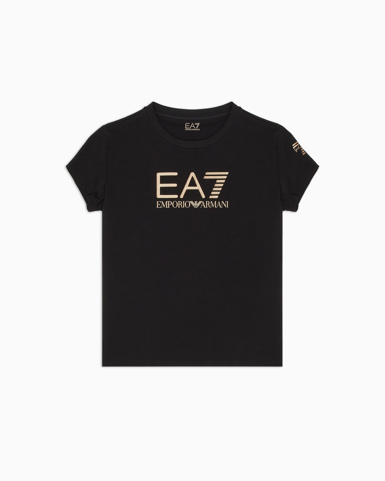 T-shirt ras-du-cou Shiny Girl en coton stretch Diapositive 0