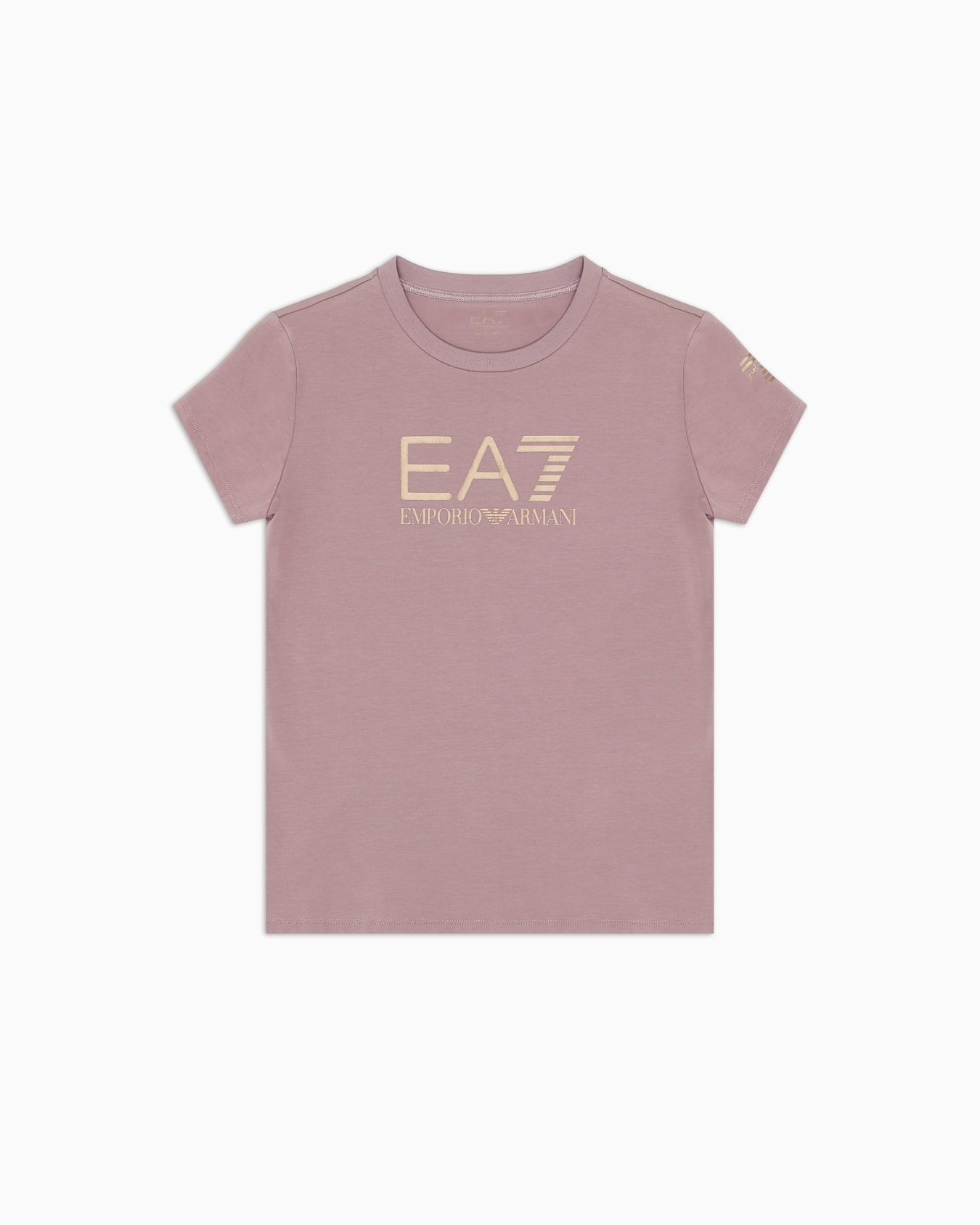 Shiny Girl T-Shirt mit Rundhalsausschnitt aus Baumwollstretch Folie 0
