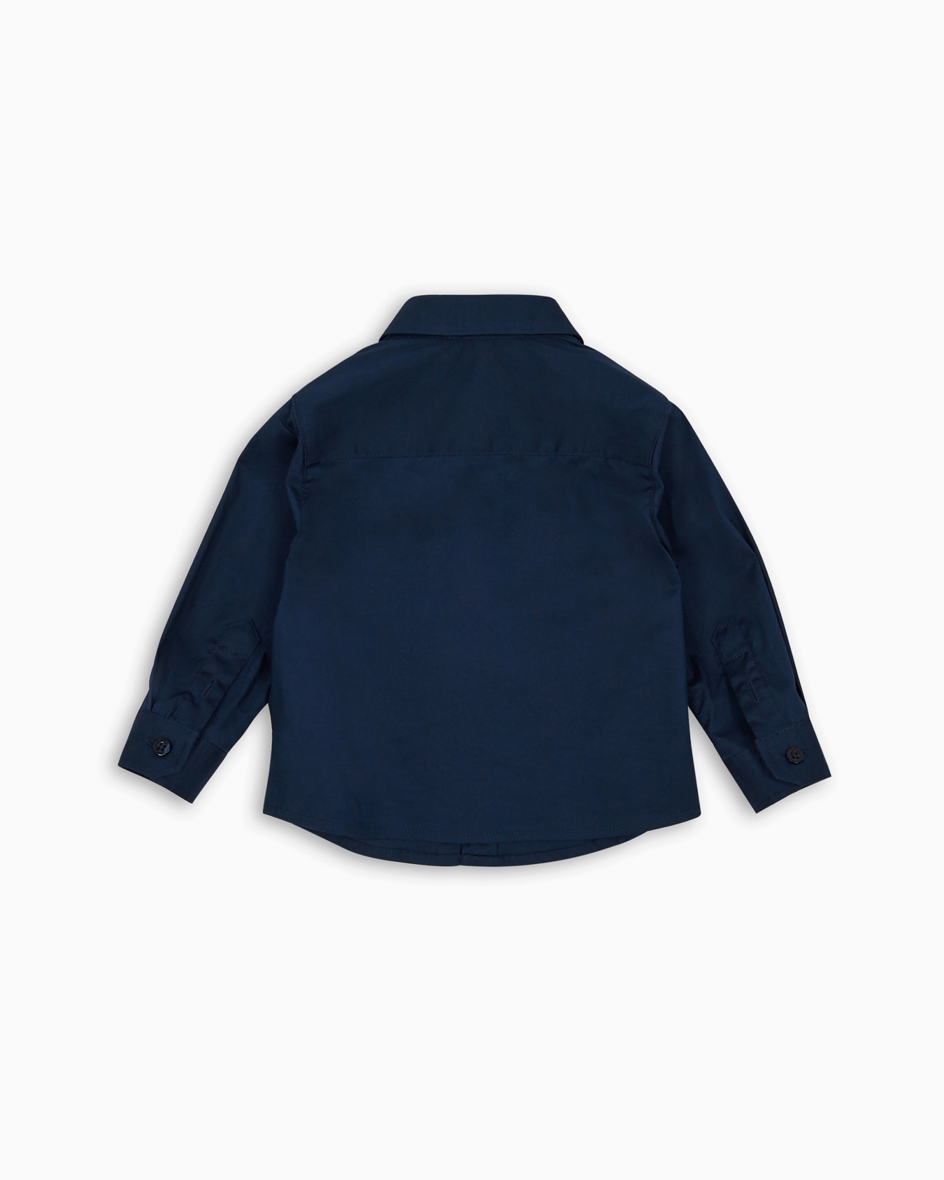 Stretch cotton shirt with eagle embroidery Slide 2