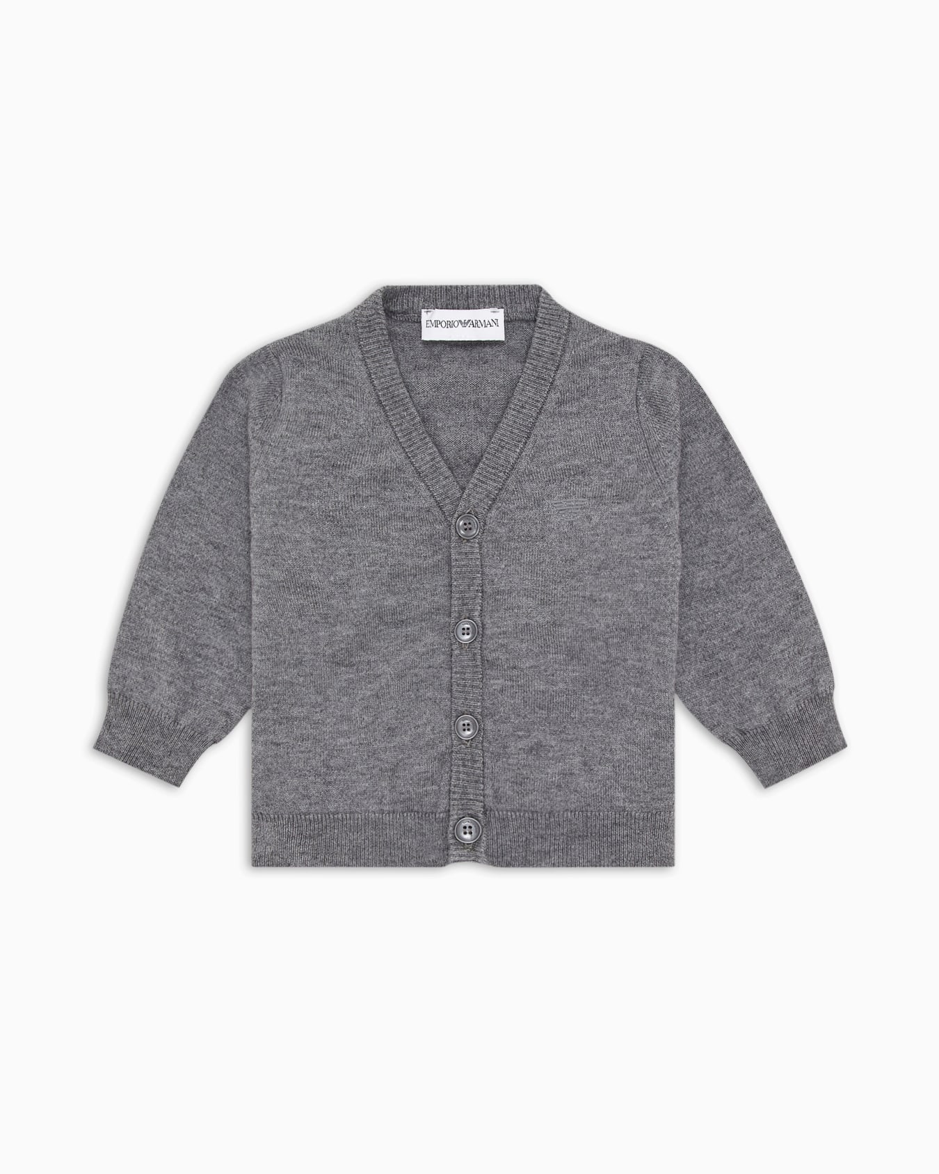 Wool-blend V-neck cardigan Slide 0