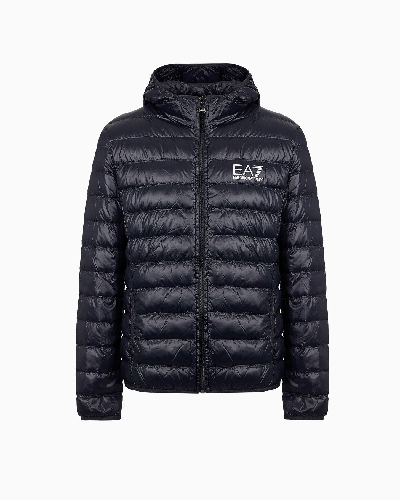 Packable hooded Core Identity puffer jacket Slide 0