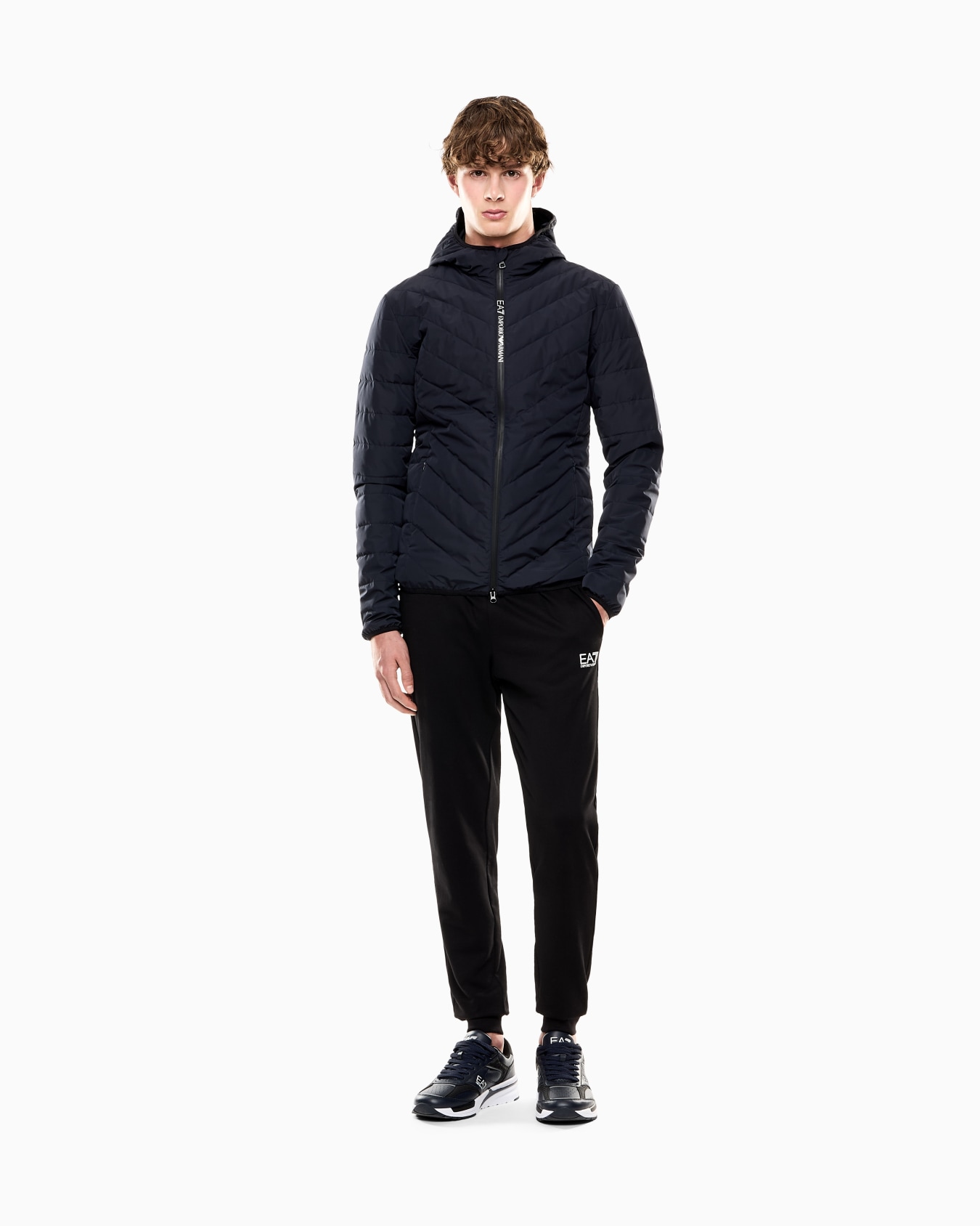 Premium Shield packable hooded down jacket Slide 1