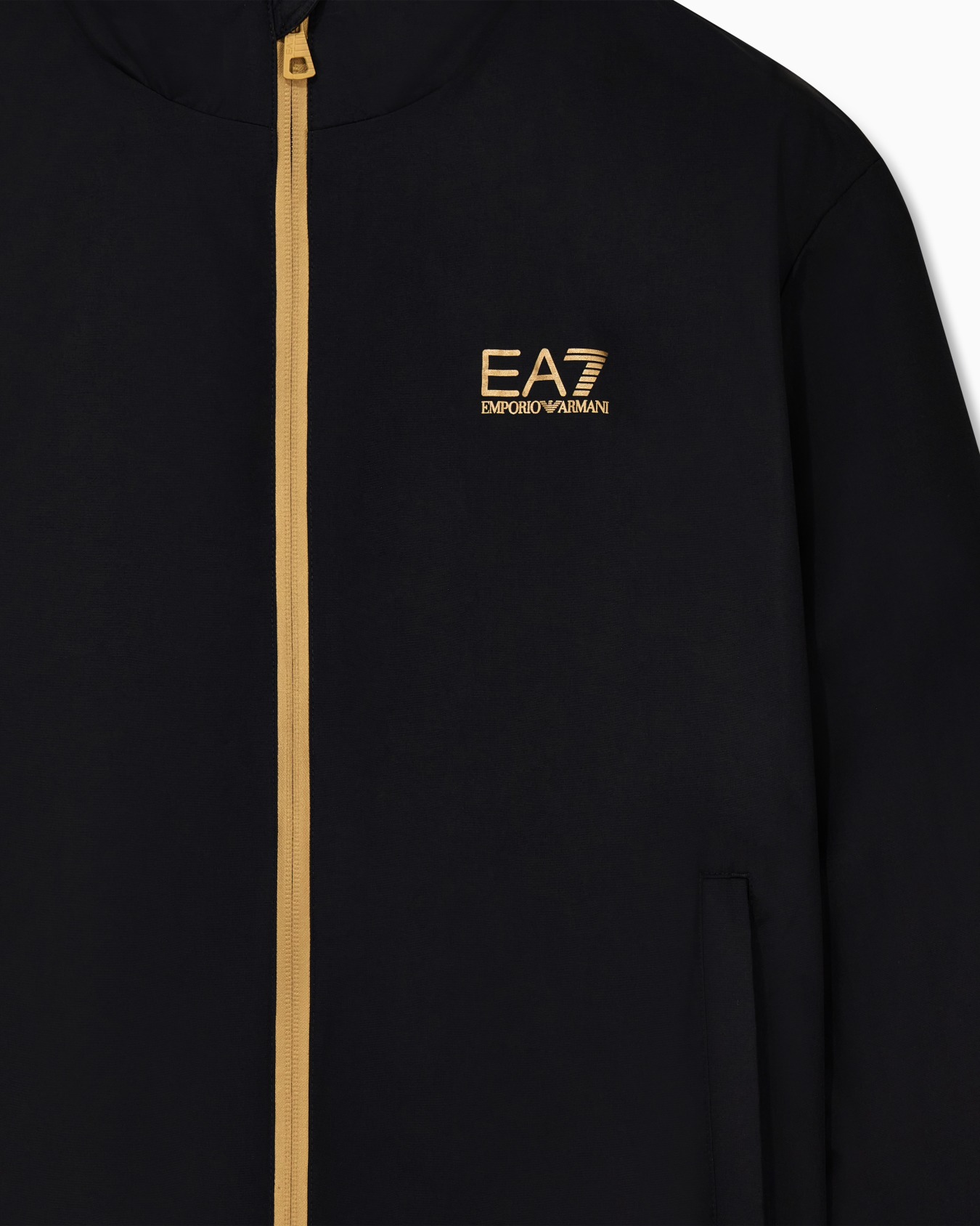 Bomber tessuto core con zip e collo montante Core Identity Slide 4