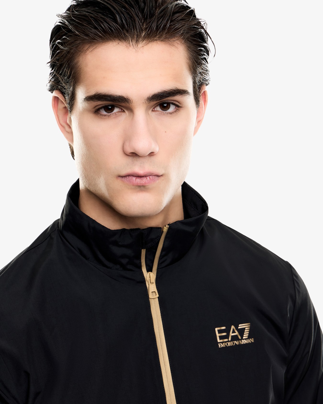 Bomber tessuto core con zip e collo montante Core Identity Slide 5