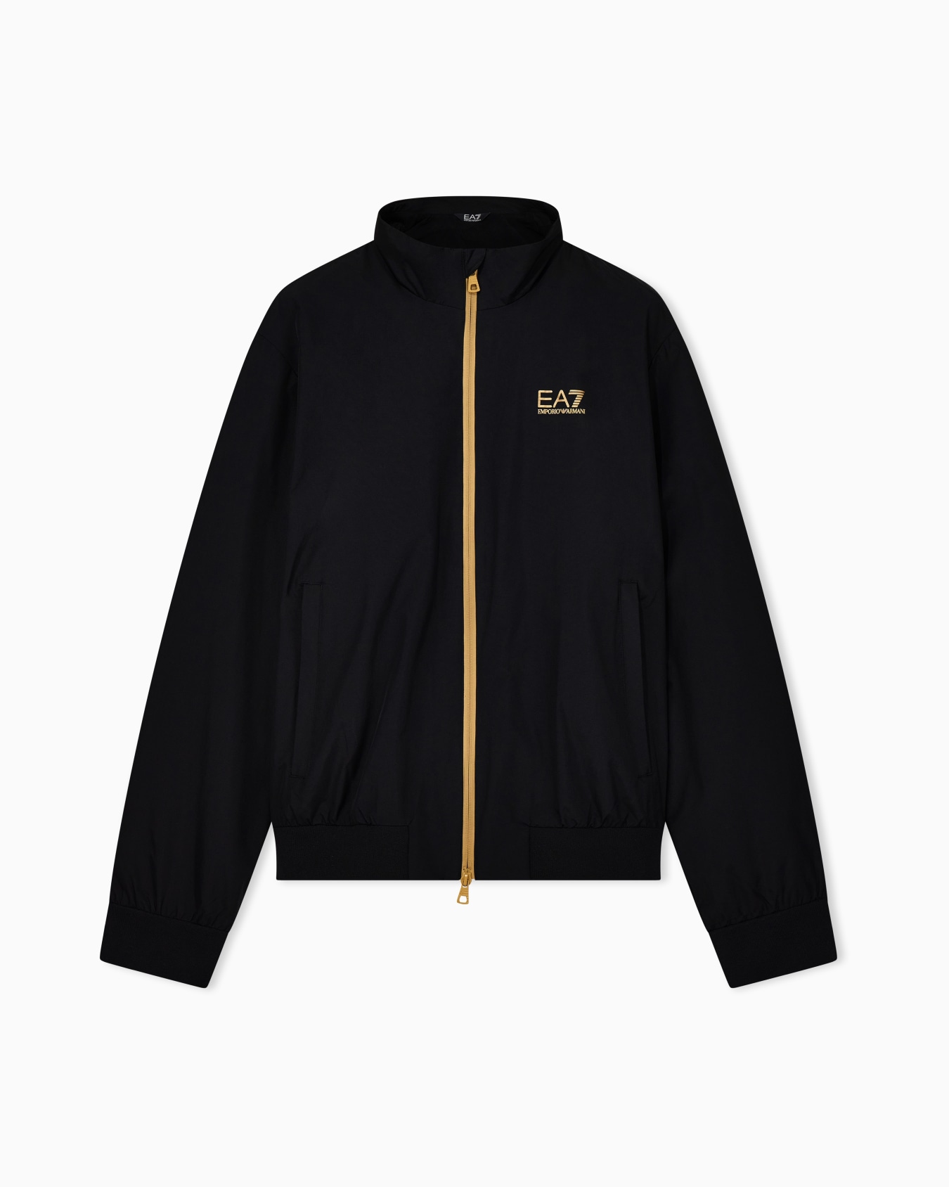 Bomber tessuto core con zip e collo montante Core Identity Slide 0
