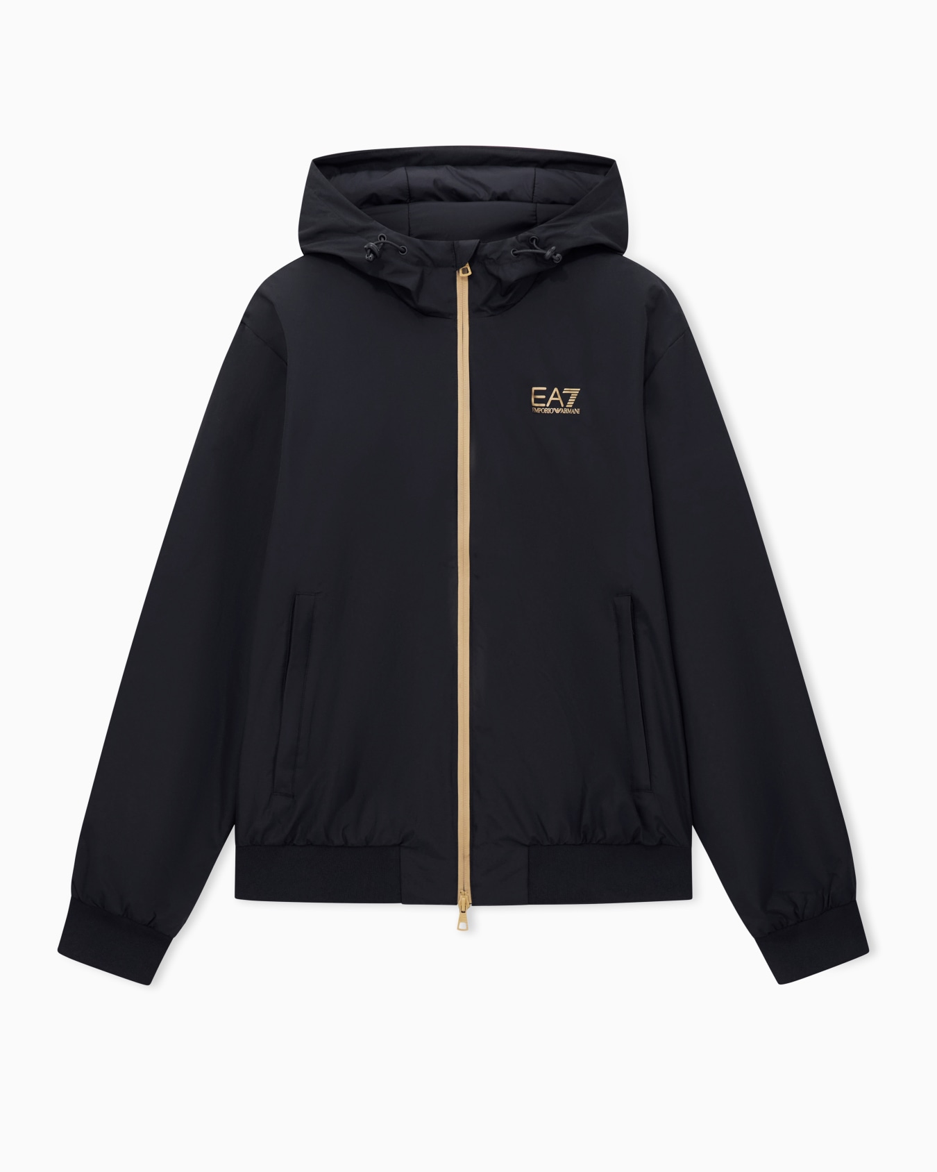 Core Identity hooded bomber in technical fabric Slide 0