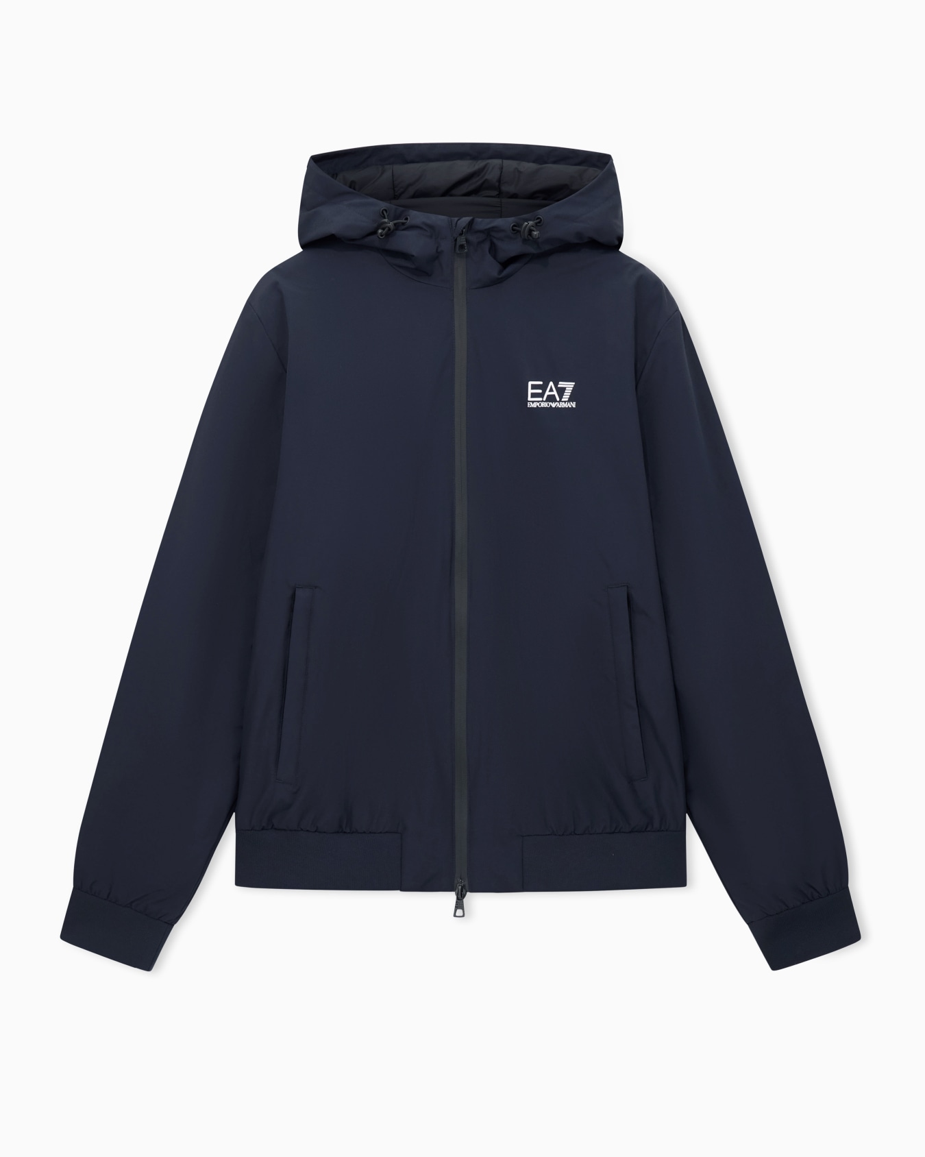 Core Identity hooded bomber in technical fabric Slide 0