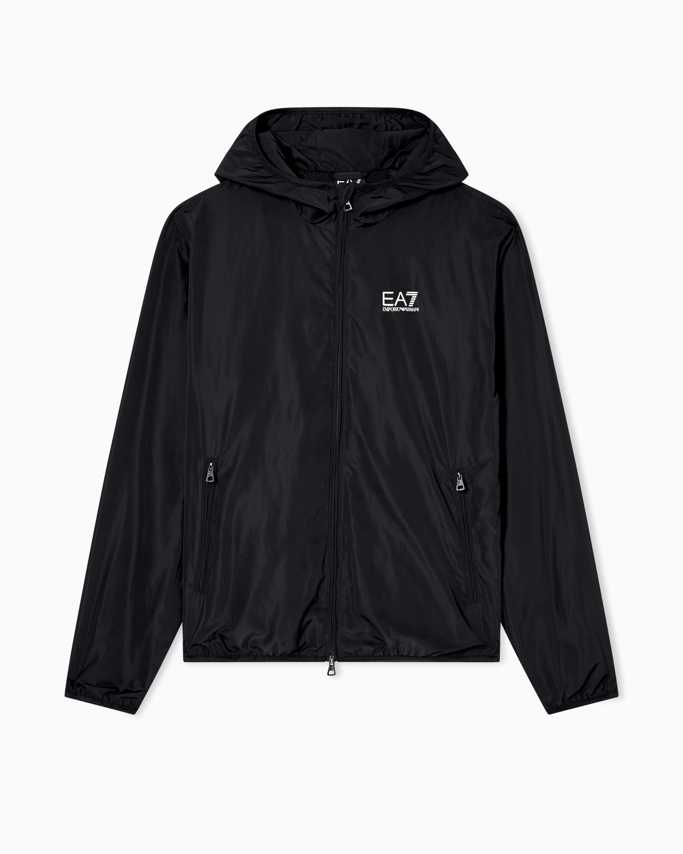 Bomber con capucha de tejido reciclado Core Identity Diapositiva 0