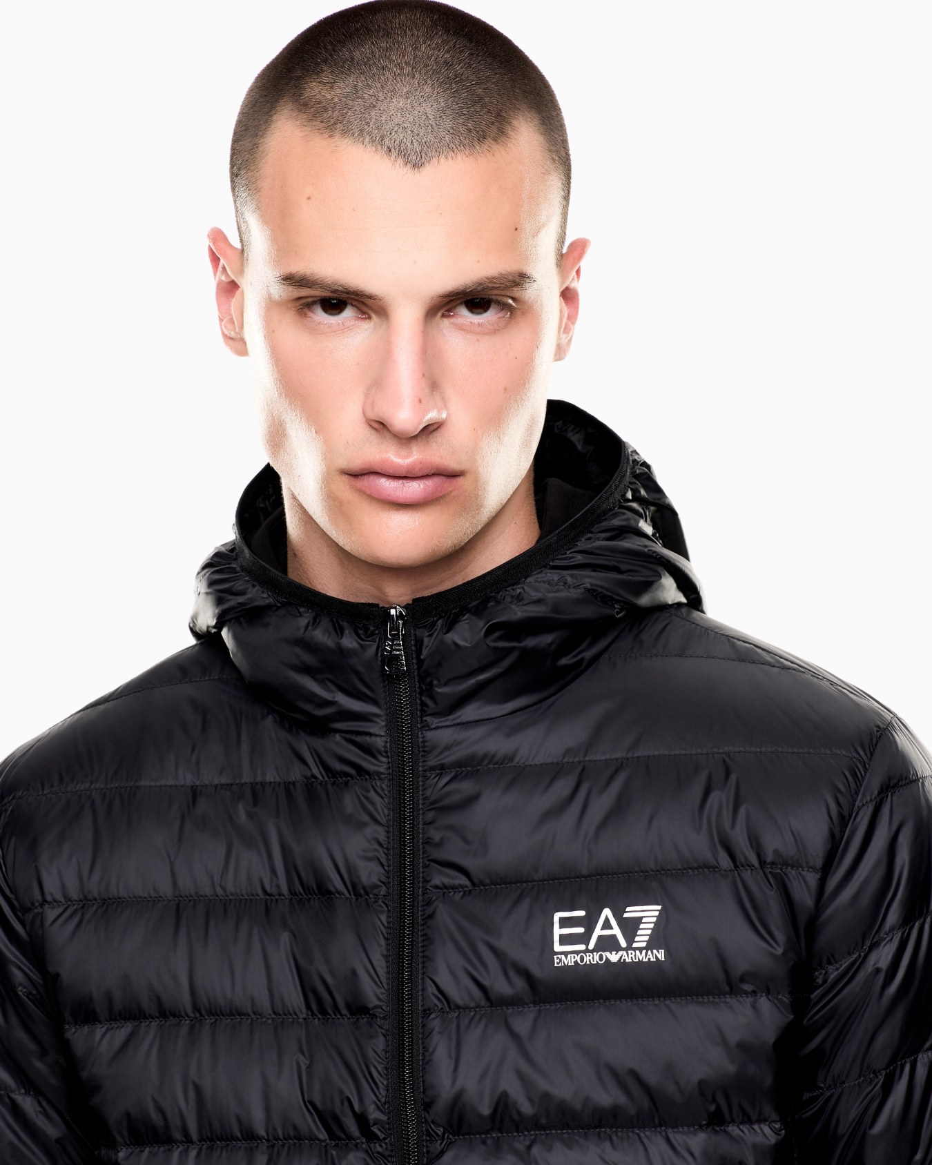 Core Identity packable down jacket with hood Slide 4