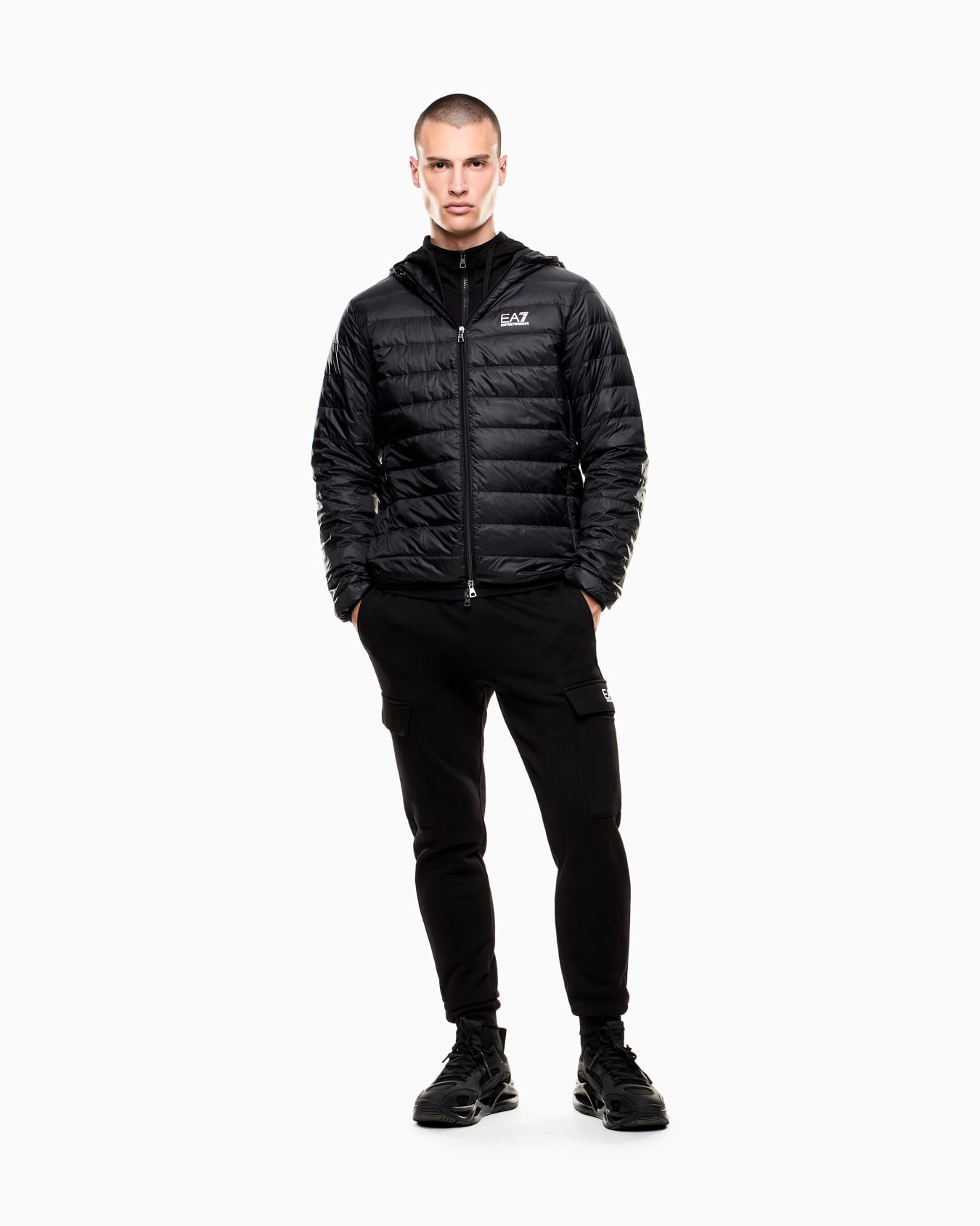 Core Identity packable down jacket with hood Slide 1