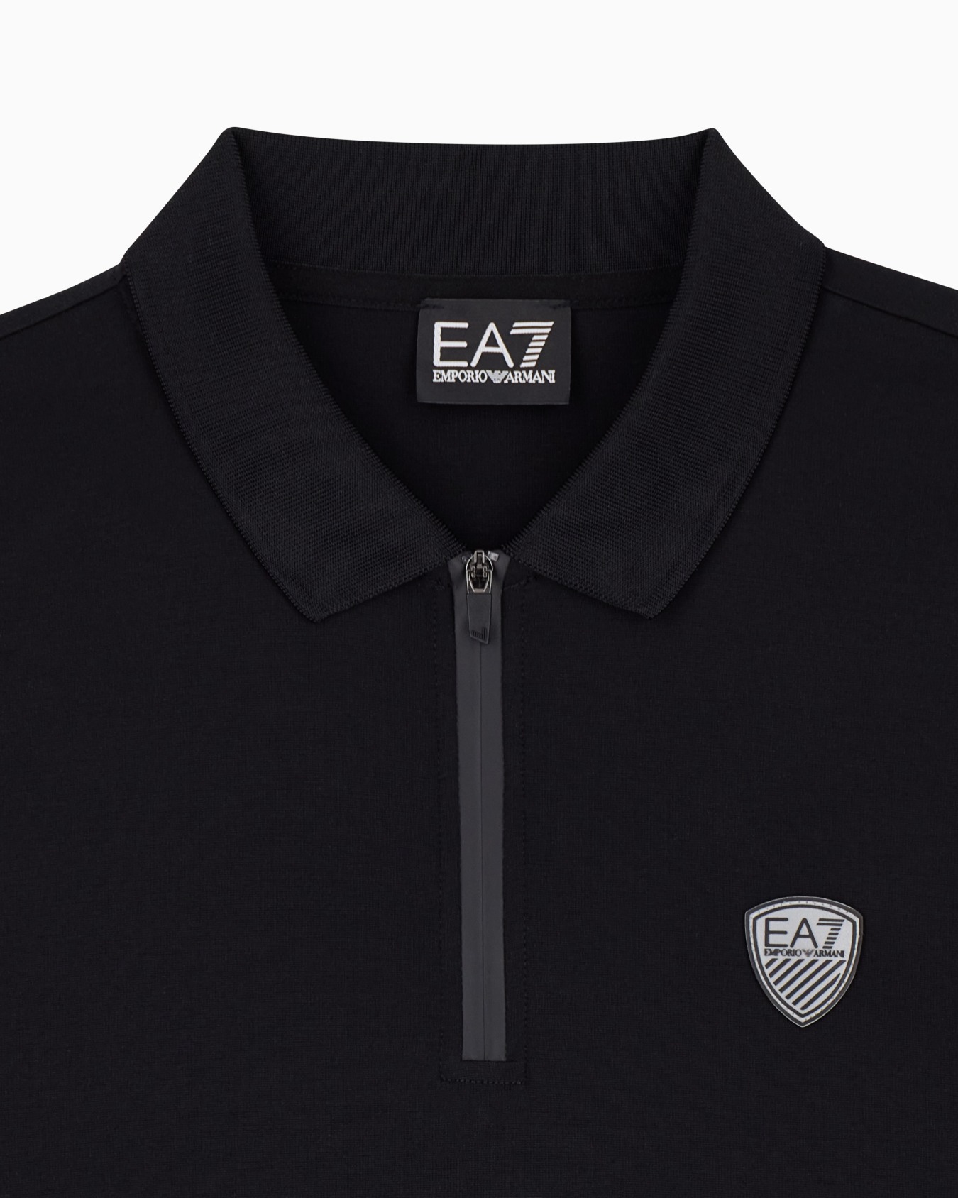 Premium Shield polo shirt in nylon and jersey viscose Slide 4