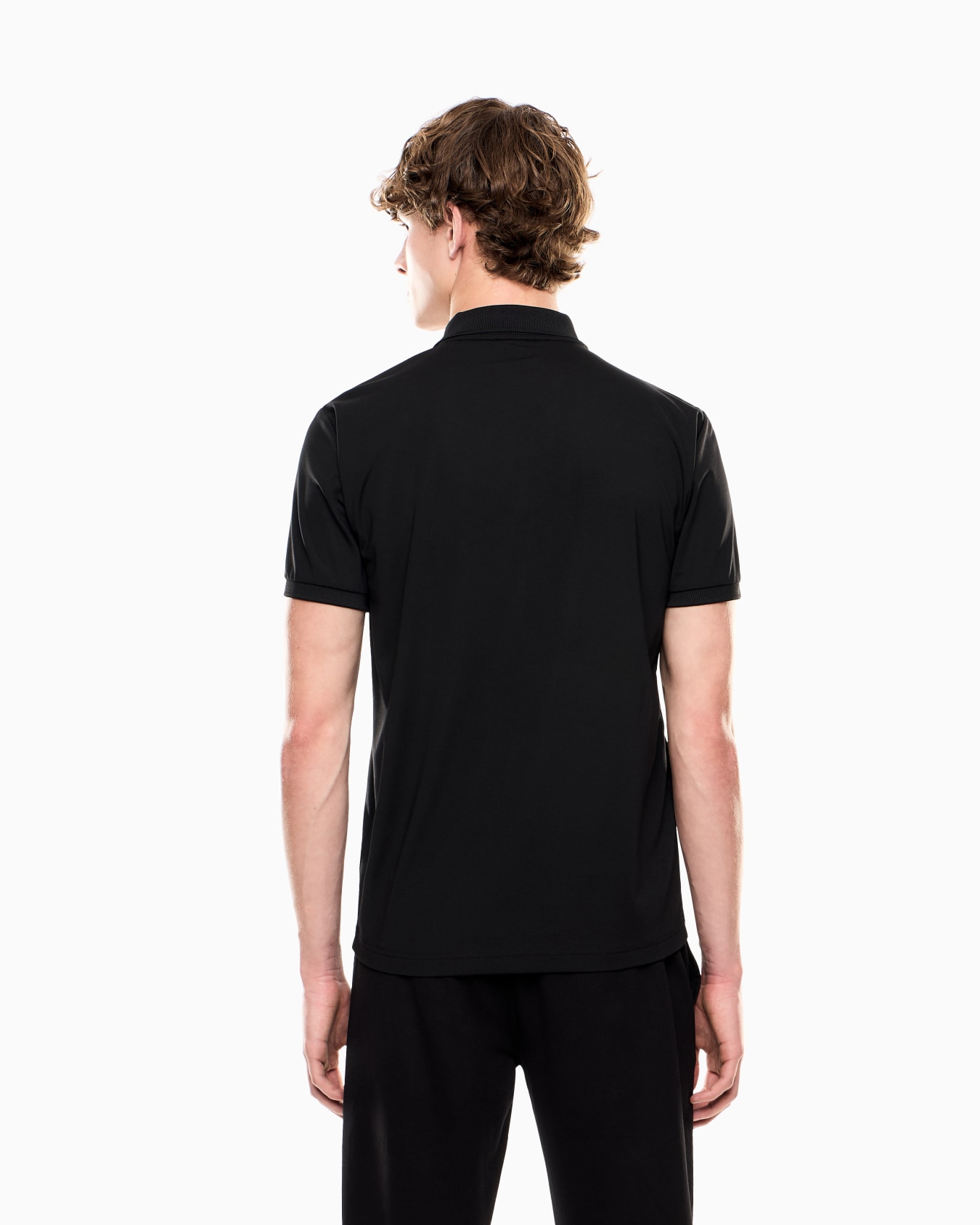 Premium Shield polo shirt in nylon and jersey viscose Slide 5