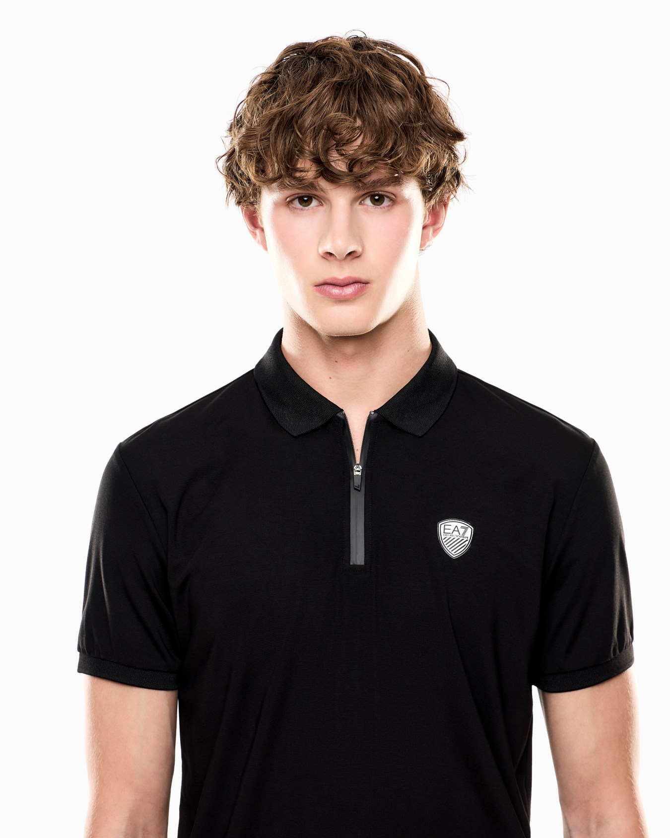 Premium Shield polo shirt in nylon and jersey viscose Slide 6