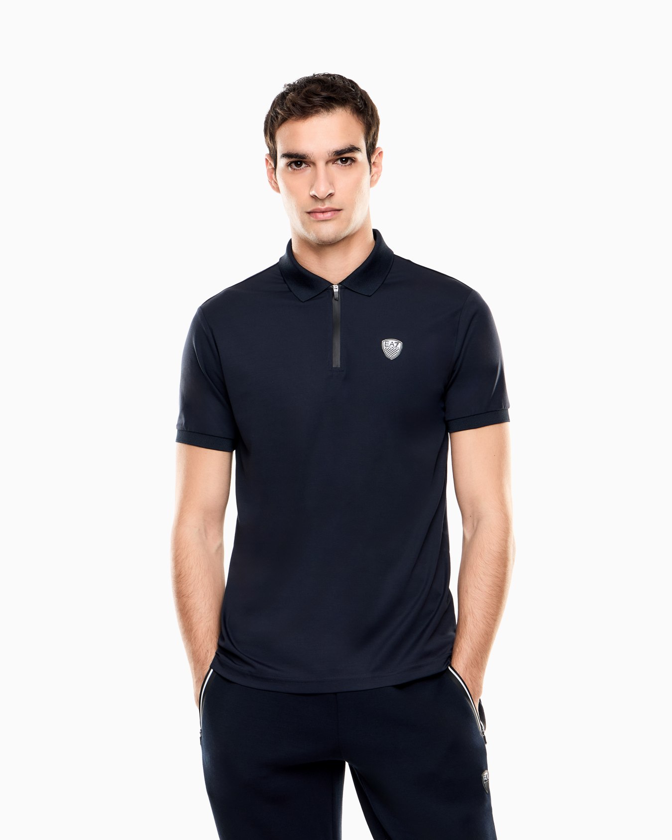 Polo Premium Shield en jersey de viscose et nylon Diapositive 3