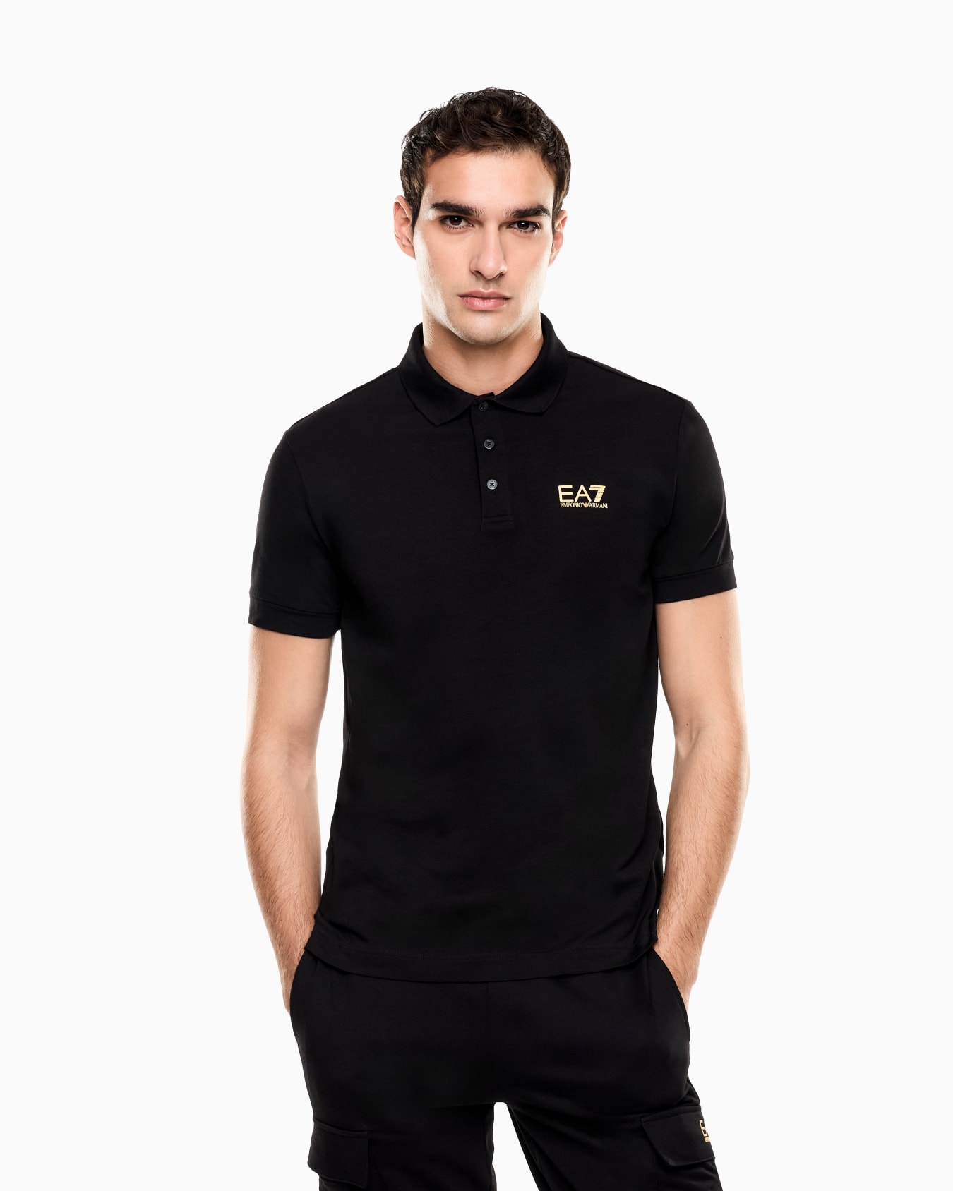 Polo Core Identity en coton stretch  Diapositive 3