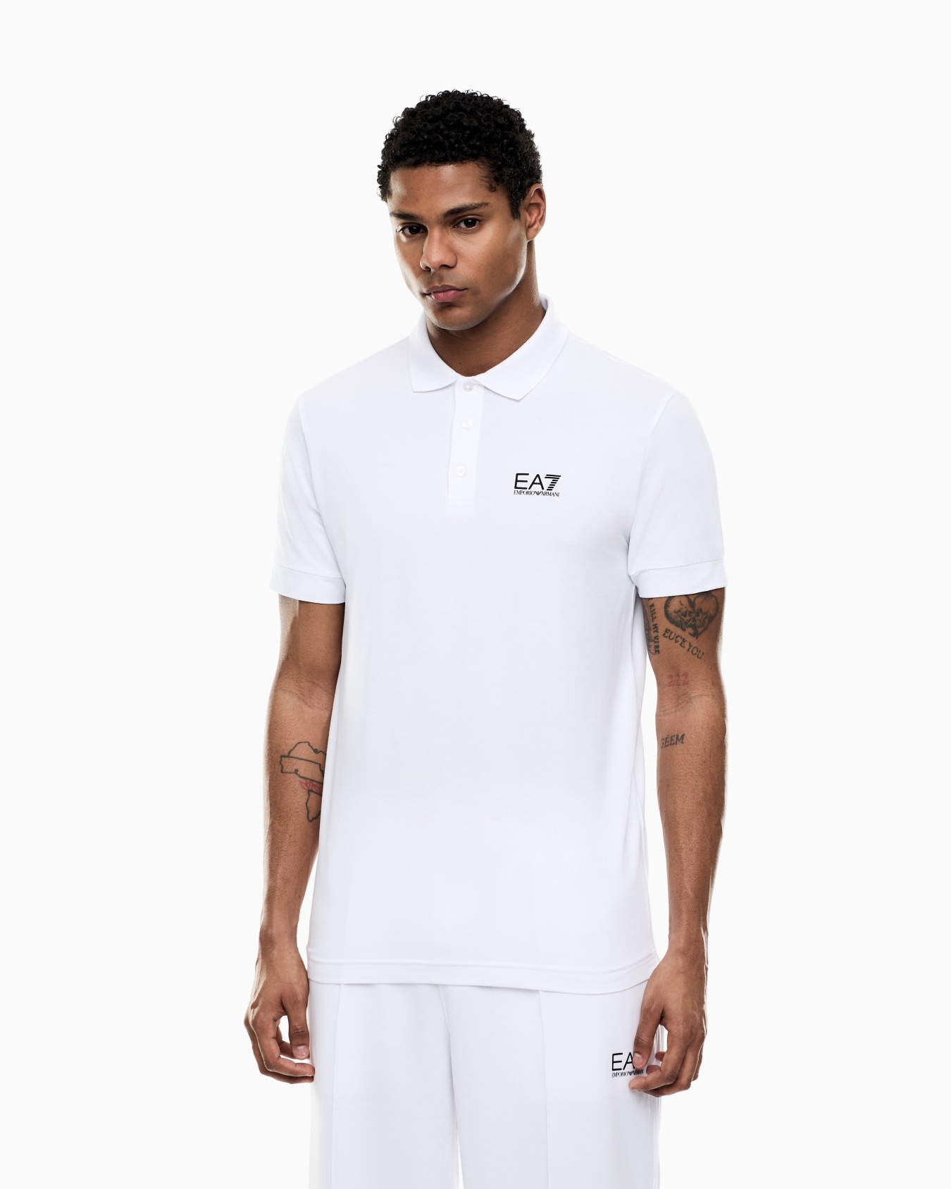 Core Identity stretch-cotton polo shirt Slide 3