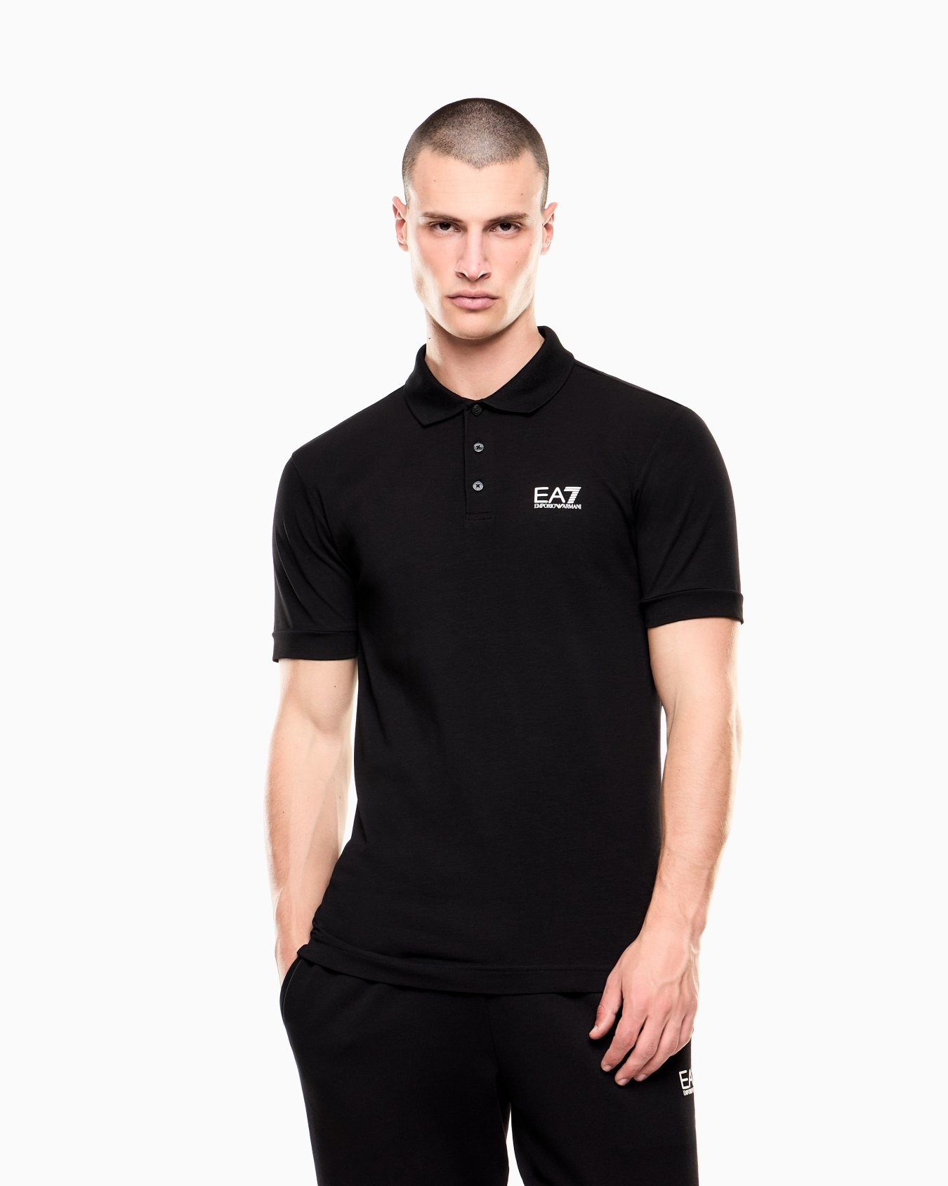 Core Identity stretch-cotton polo shirt Slide 3