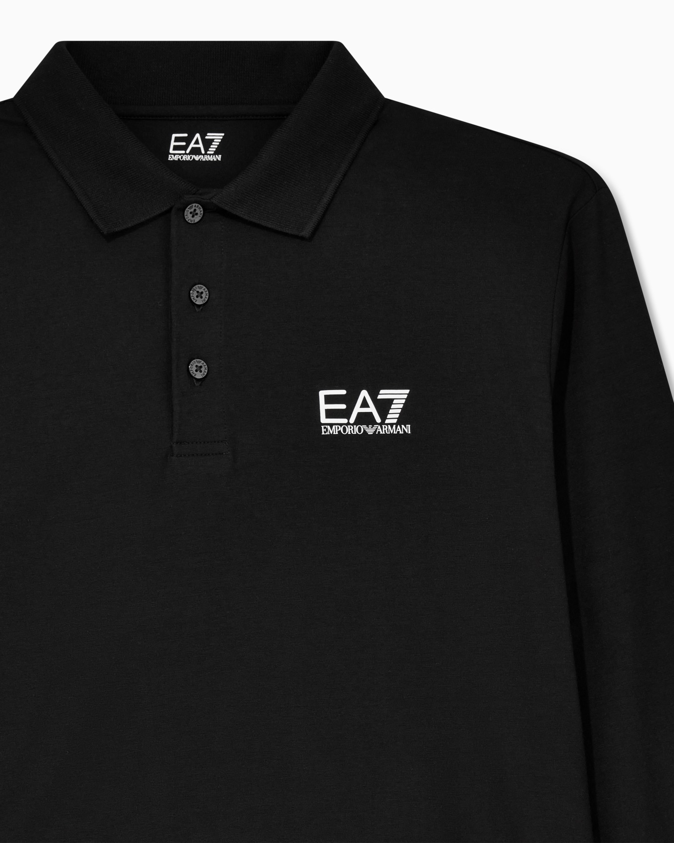 Core Identity stretch-cotton, long-sleeved polo shirt Slide 4