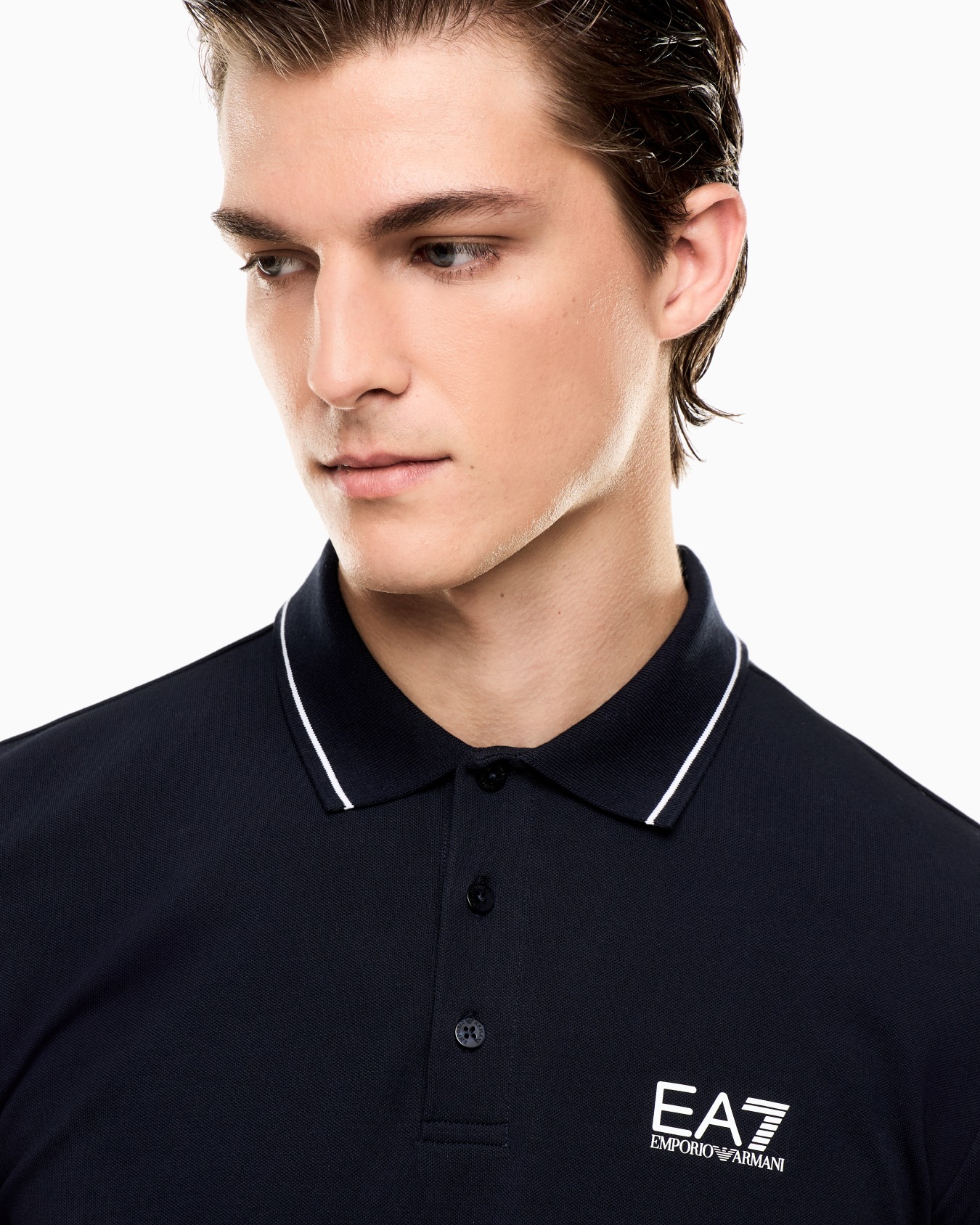 Core Identity stretch-cotton piqué polo shirt Slide 4