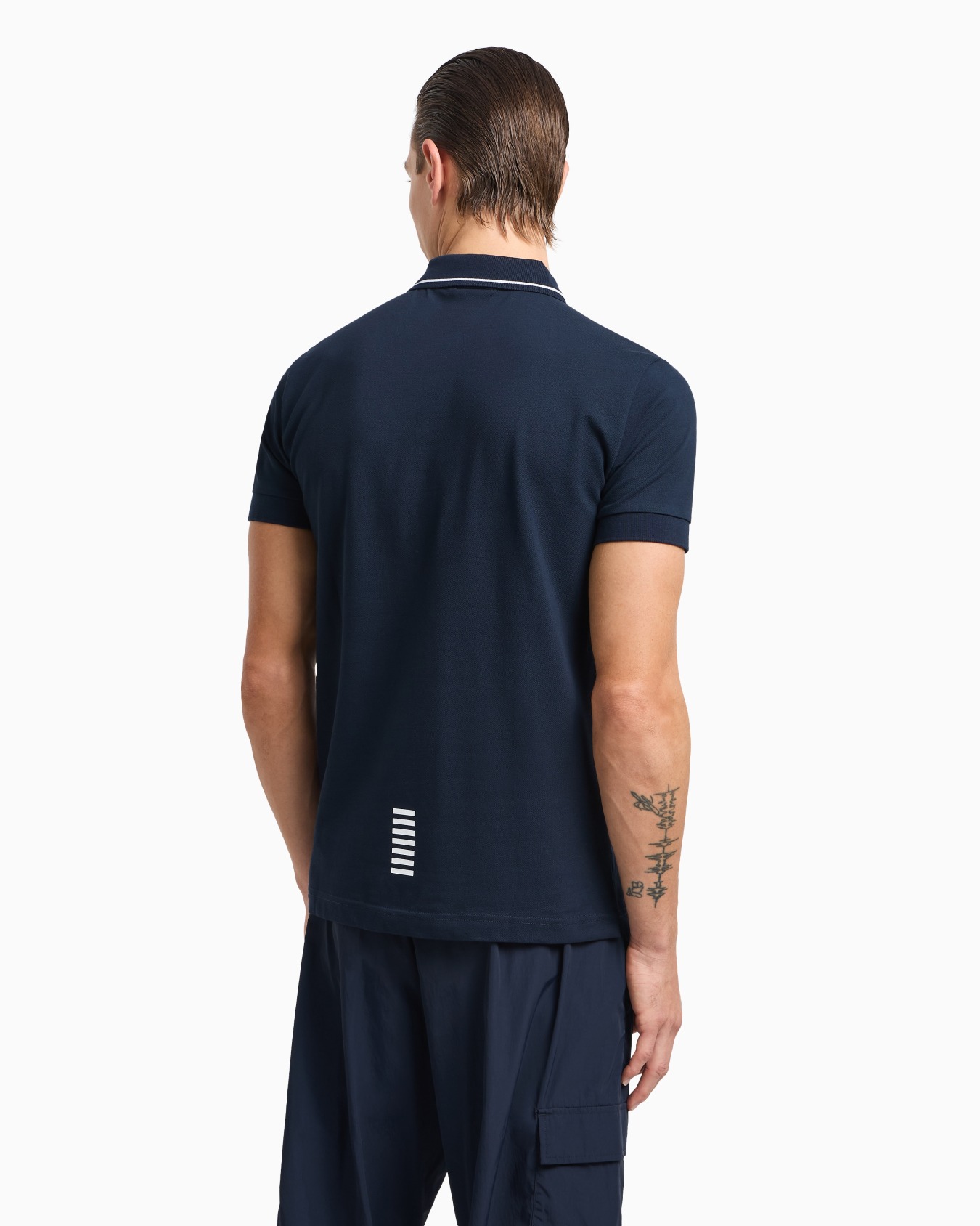 Polo Core Identity de piqué de algodón elástico Diapositiva 2
