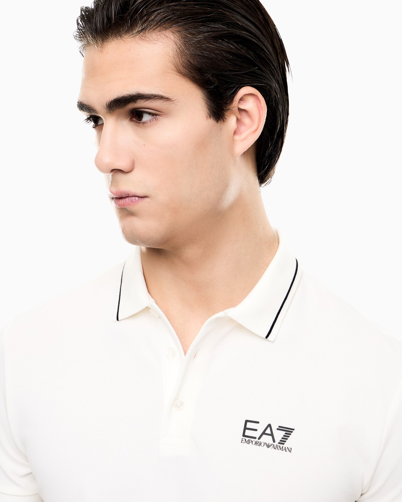 Core Identity stretch-cotton piqué polo shirt Slide 4