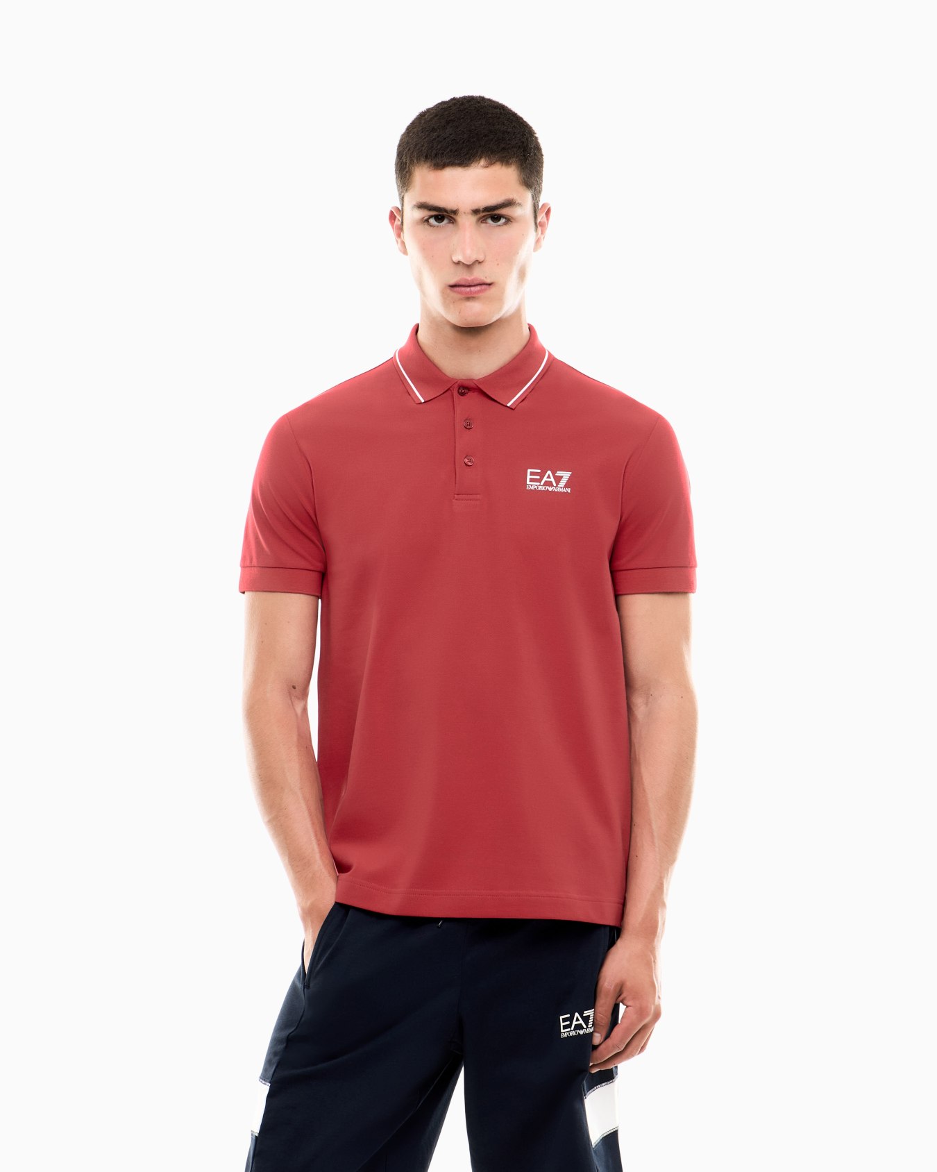 Core Identity stretch-cotton piqué polo shirt Slide 3