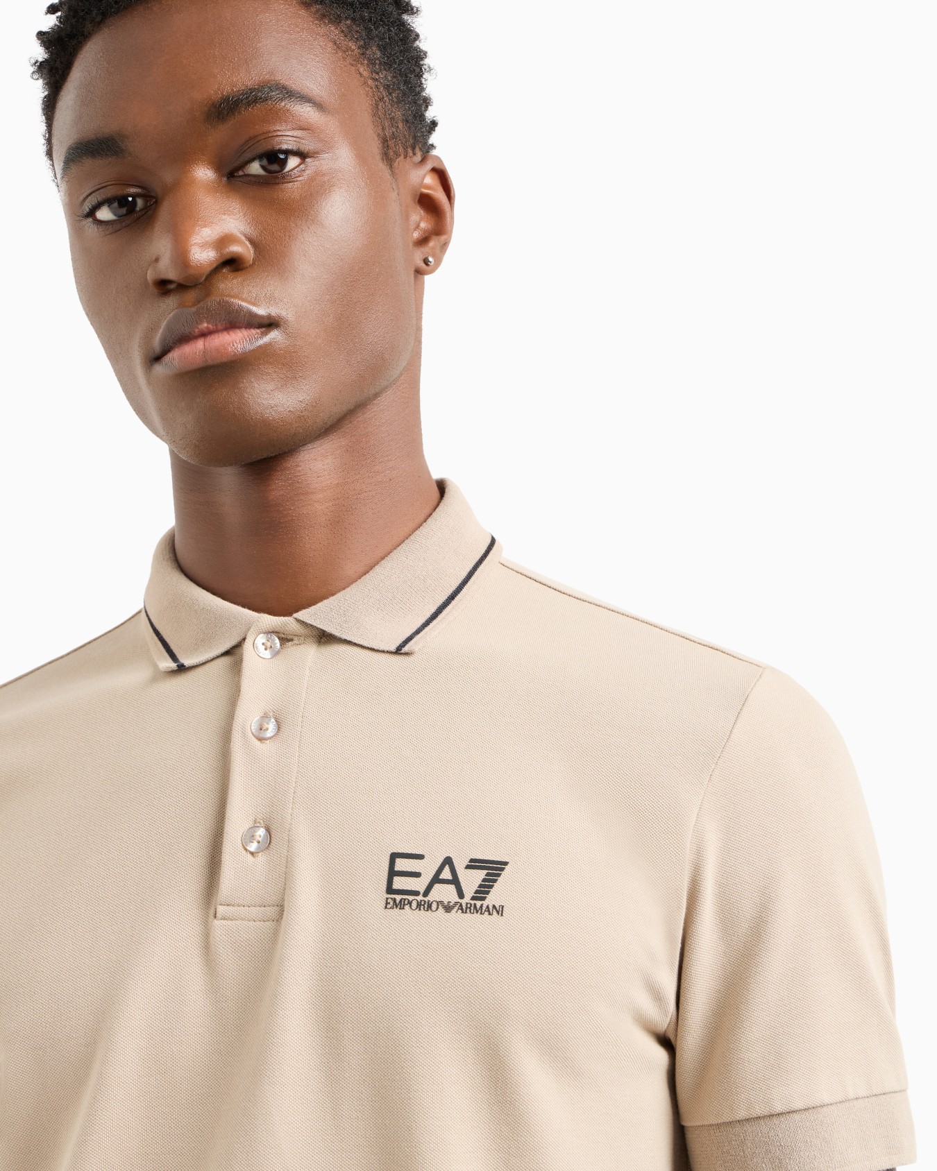Core Identity stretch-cotton piqué polo shirt Slide 4