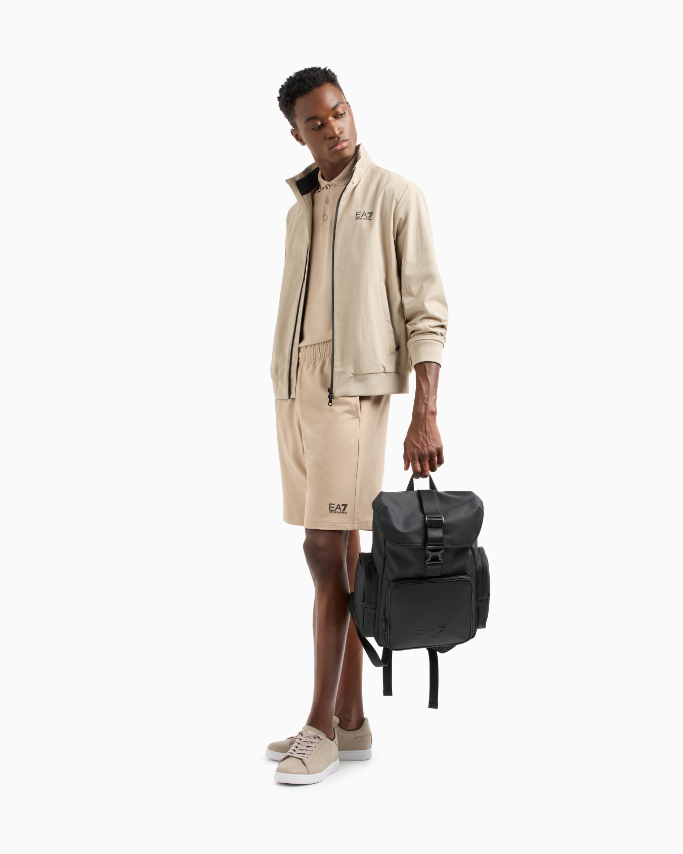 Core Identity stretch-cotton piqué polo shirt Slide 1