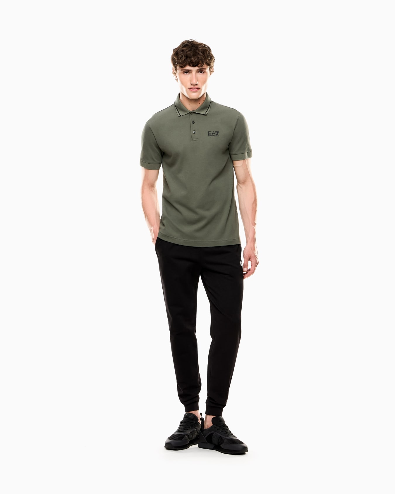 Core Identity stretch-cotton piqué polo shirt Slide 1