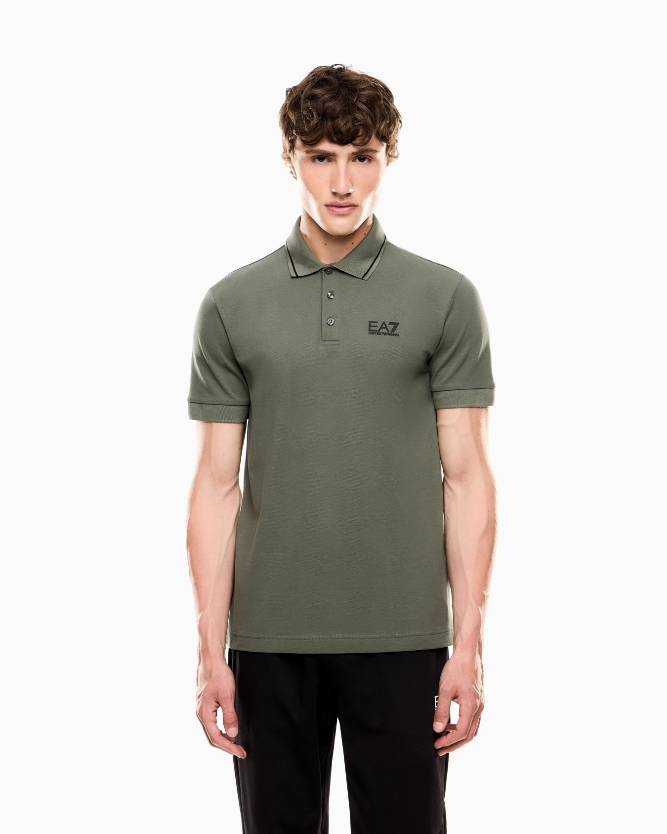 Core Identity stretch-cotton piqué polo shirt Slide 3