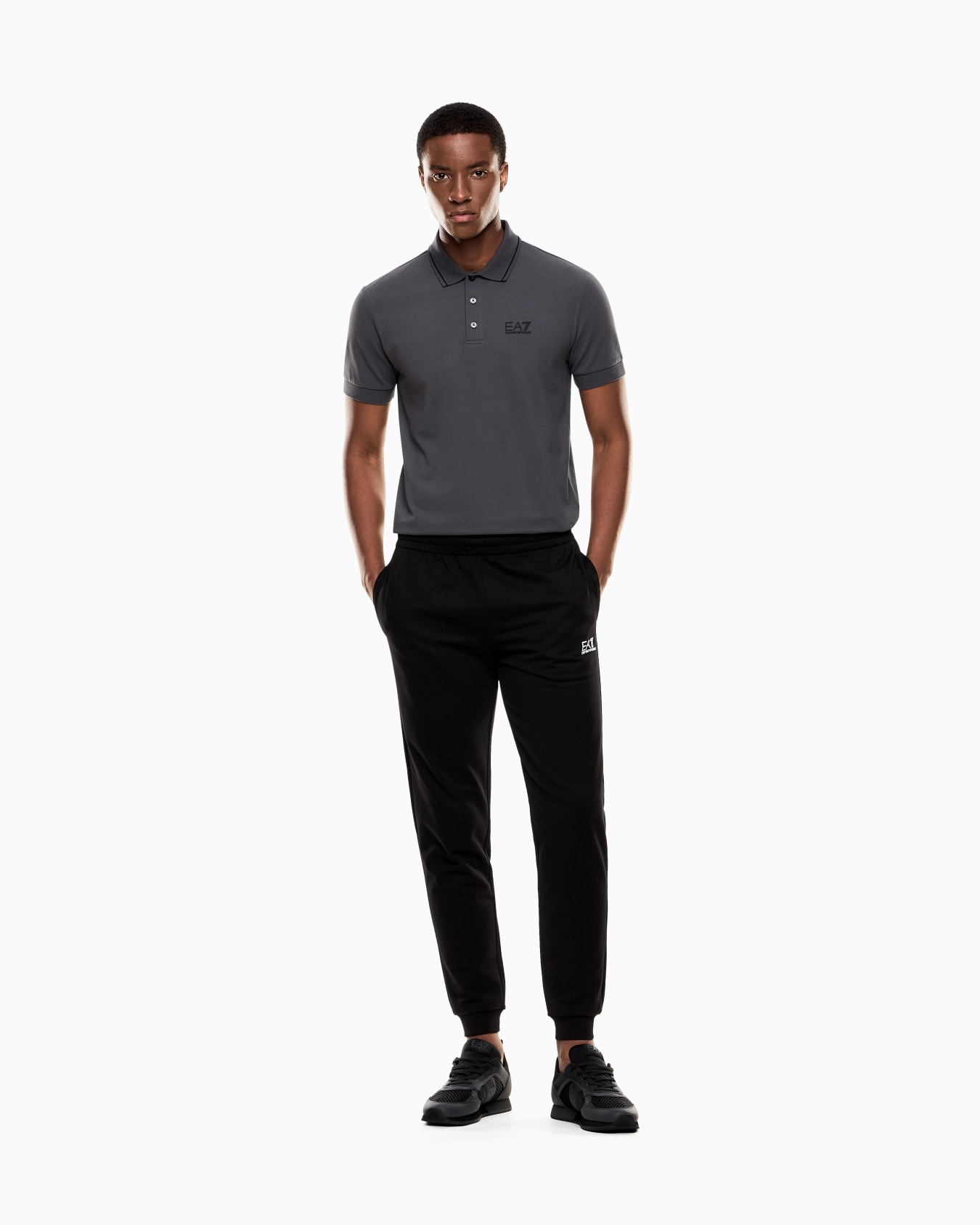 Core Identity stretch-cotton piqué polo shirt Slide 1