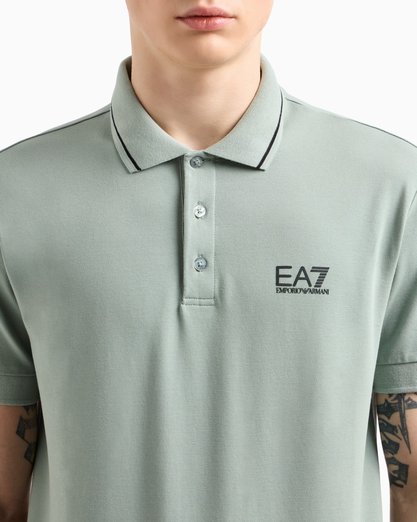 Core Identity stretch-cotton piqué polo shirt Slide 4